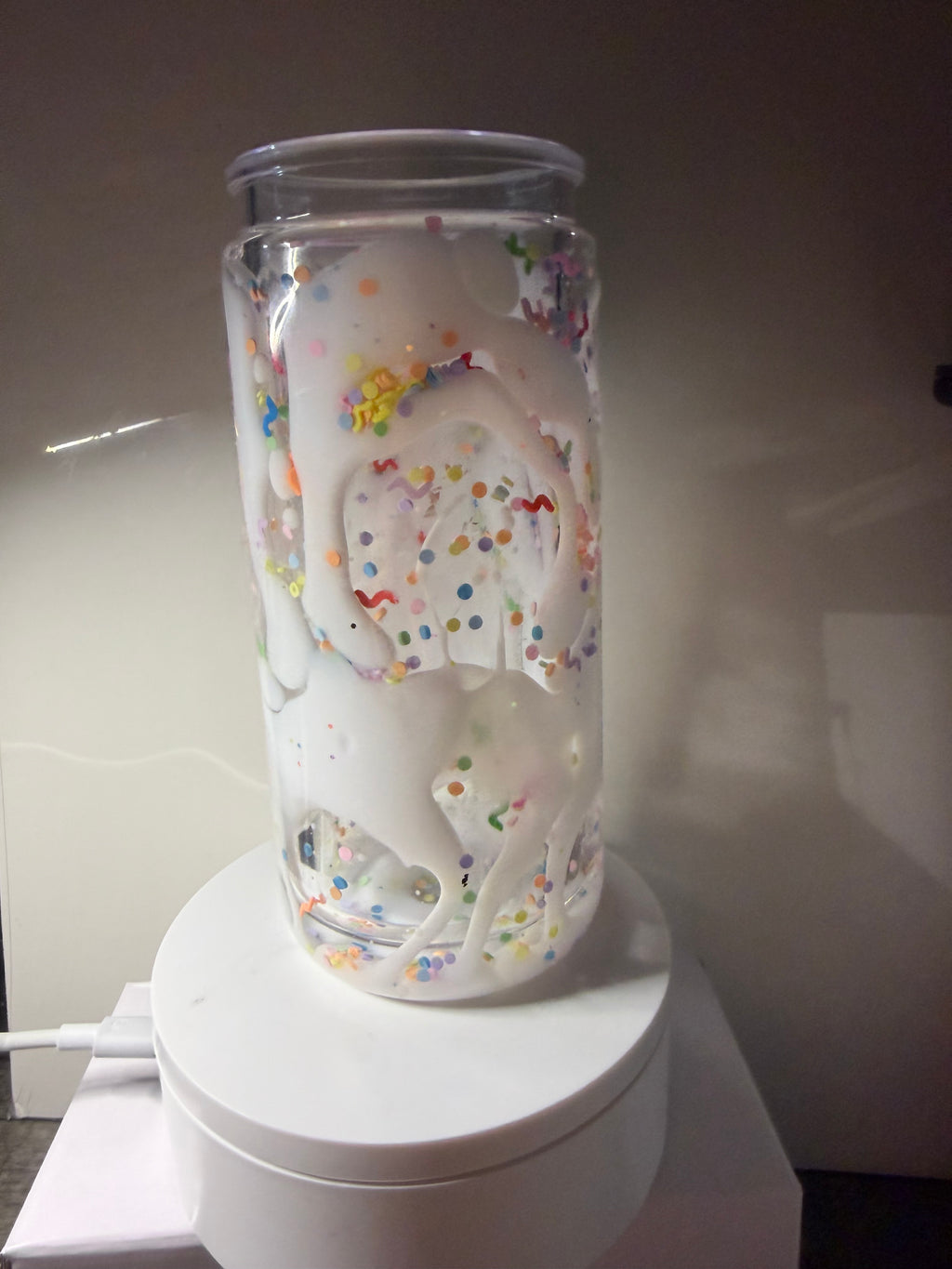 VANILLA FUN-FETTI DONUT w/ DECO LID - DUEL LAVA - 20OZ LIBBY CAN STYLE