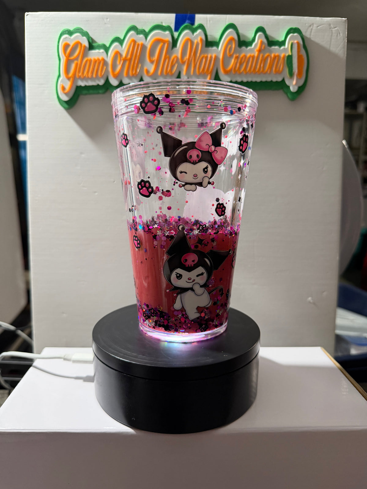 16OZ TAPERED - PINK MY MELODY LAVA - WITH DECO LID
