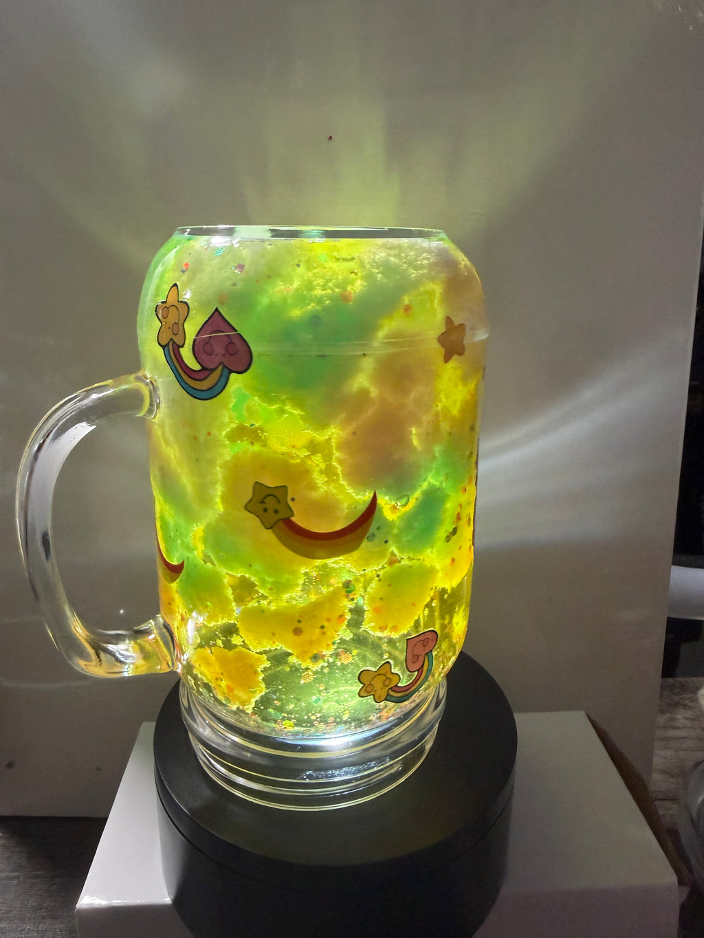 20OZ MASON ACRYLIC - CAREBEARS CLOUD CUP  - WITH DECO LID