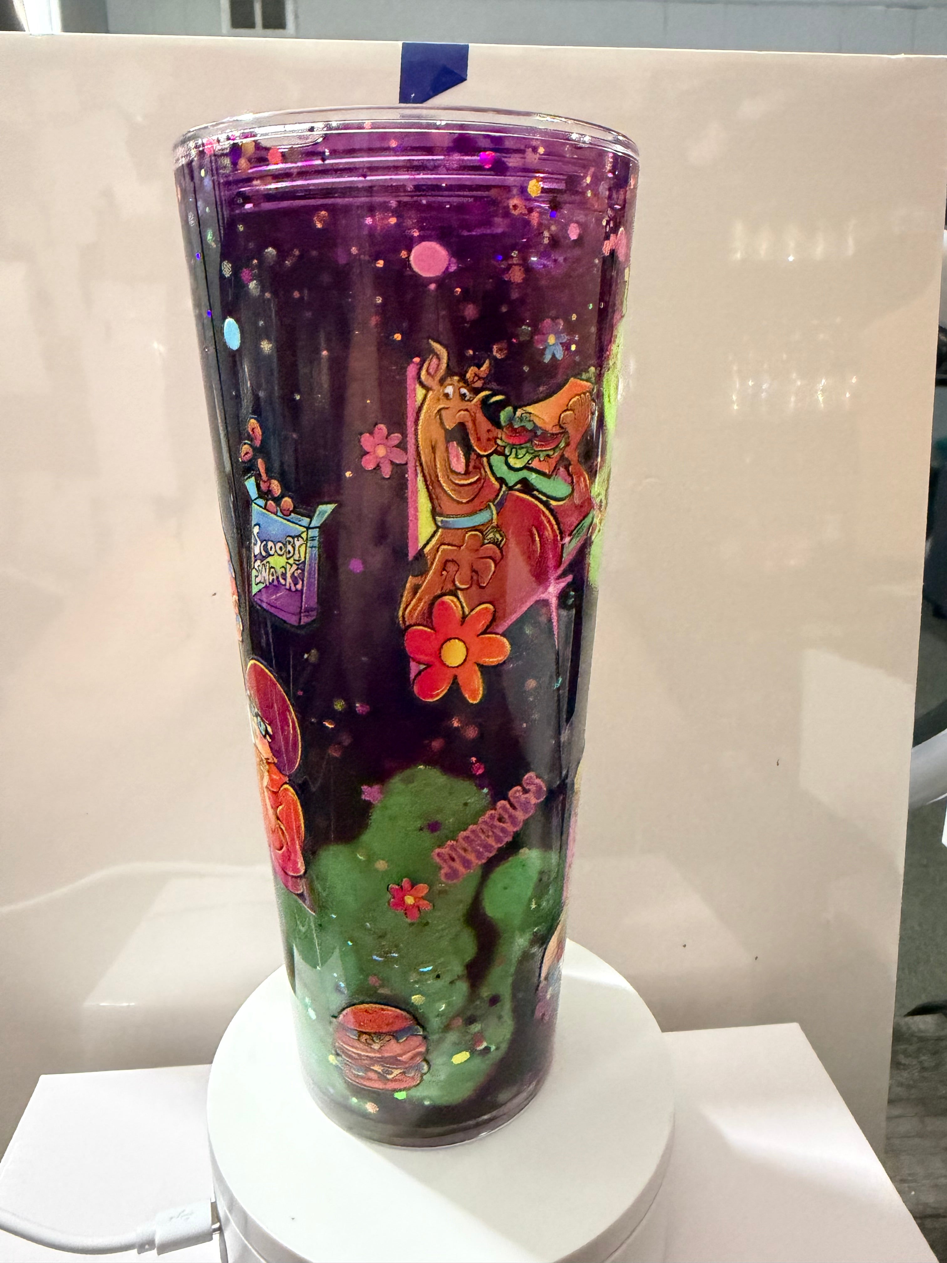 Zoinks! - Acrylic 24oz - Scooby doo purple and neon green duel lava