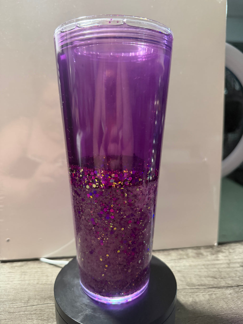 24oz TAPERED CUP - PURPLE ROYALTY - DREAMSCAPES - WITH DECO LID