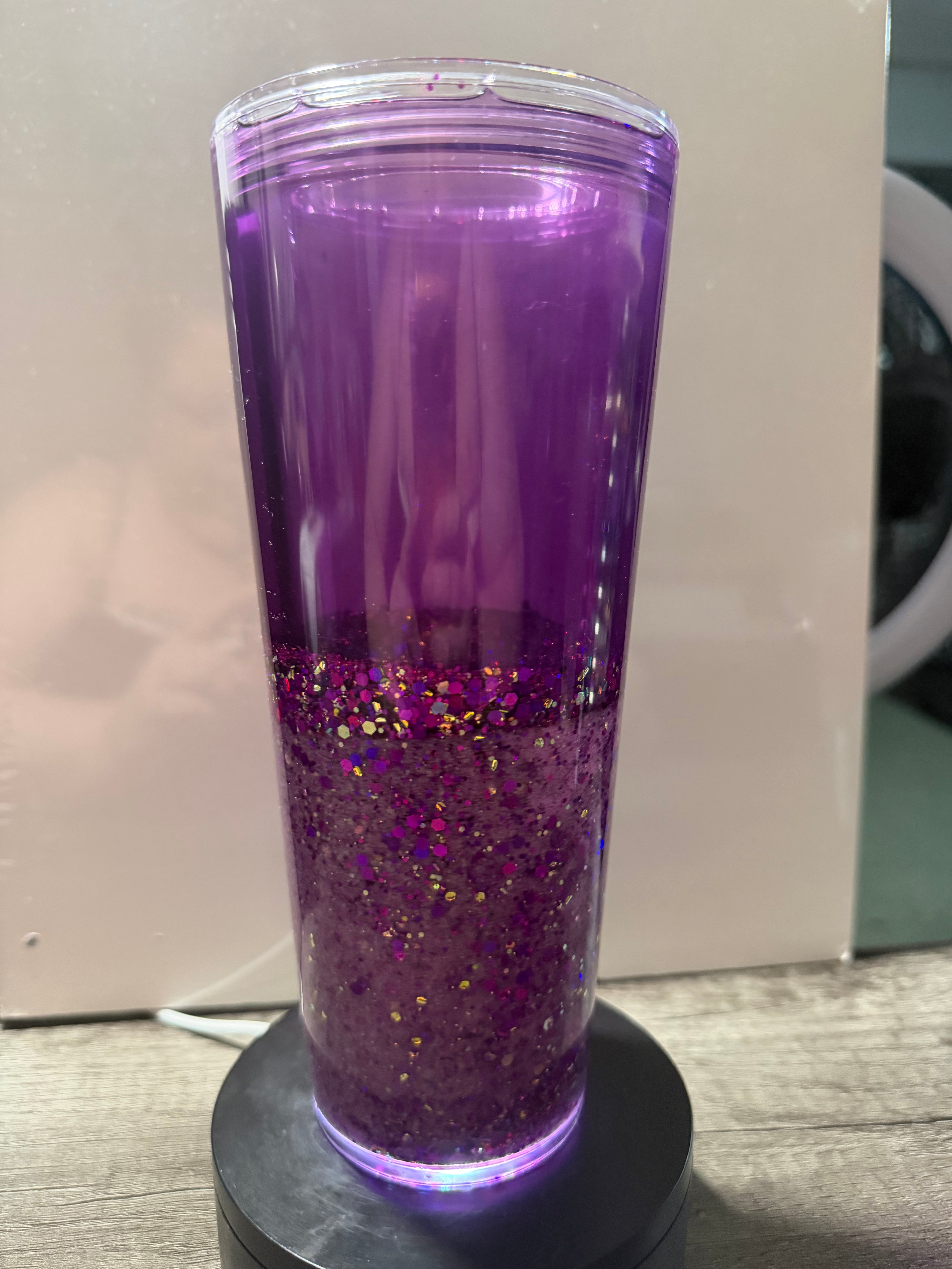 24oz TAPERED CUP - PURPLE ROYALTY - DREAMSCAPES - WITH DECO LID