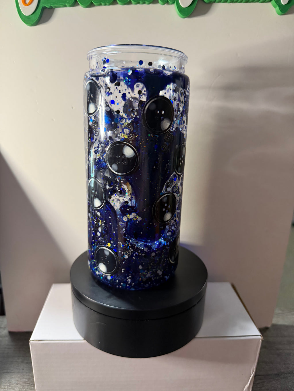 20OZ LIBBY ACRYLIC - NAVY OIL SLICK - CORALINE - DECO LID