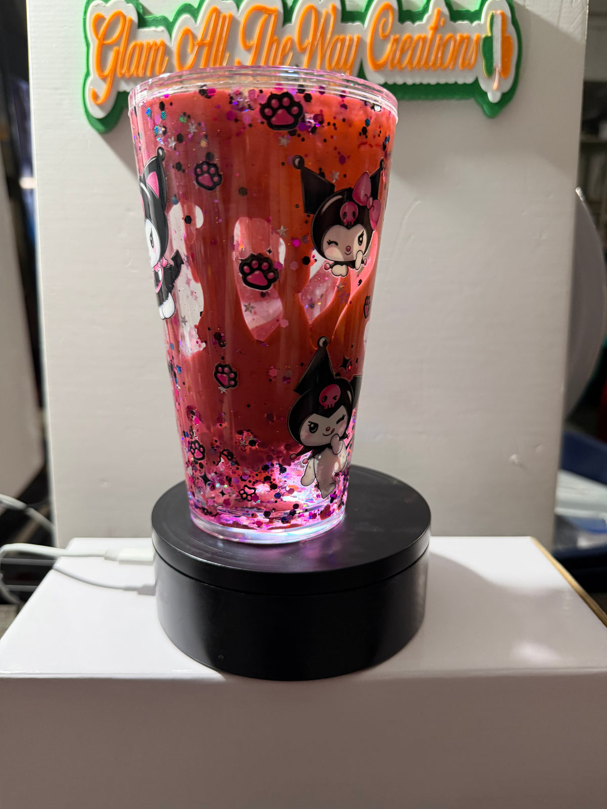 16OZ TAPERED - PINK MY MELODY LAVA - WITH DECO LID