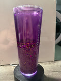 24oz TAPERED CUP - PURPLE ROYALTY - DREAMSCAPES - WITH DECO LID