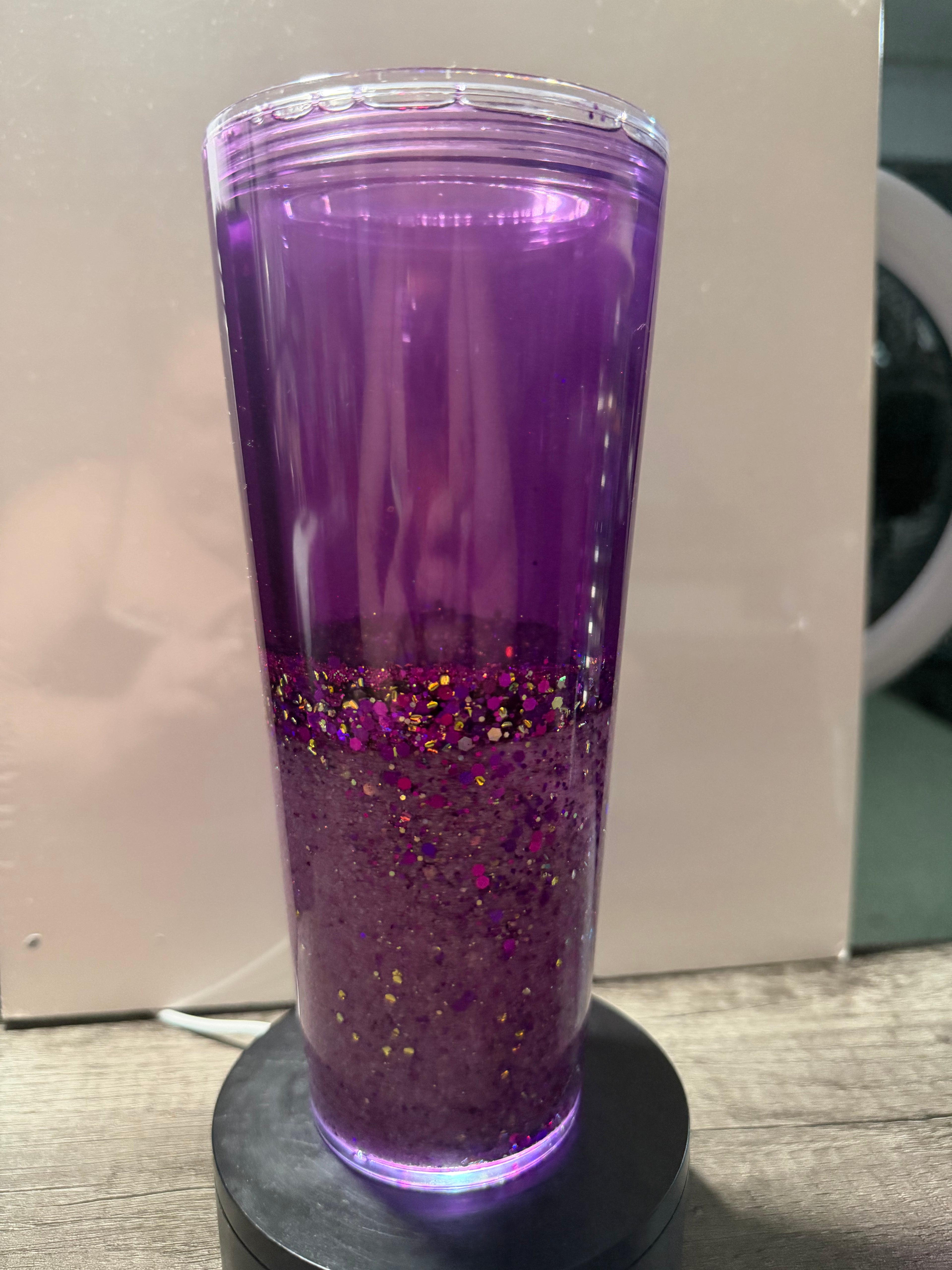 24oz TAPERED CUP - PURPLE ROYALTY - DREAMSCAPES - WITH DECO LID