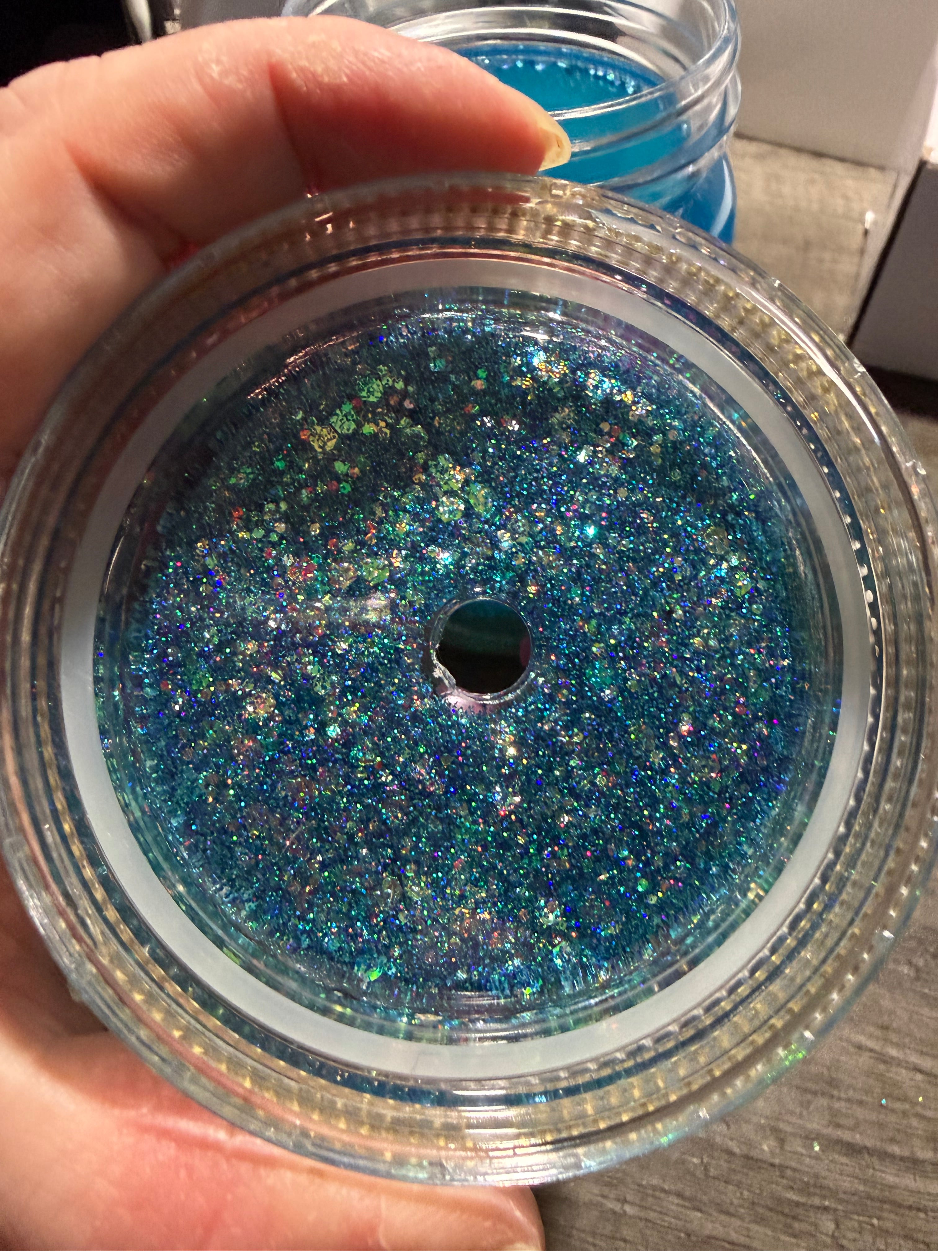 20OZ MASON ACRYLIC - MERMAID BEACH w/ DECO LID