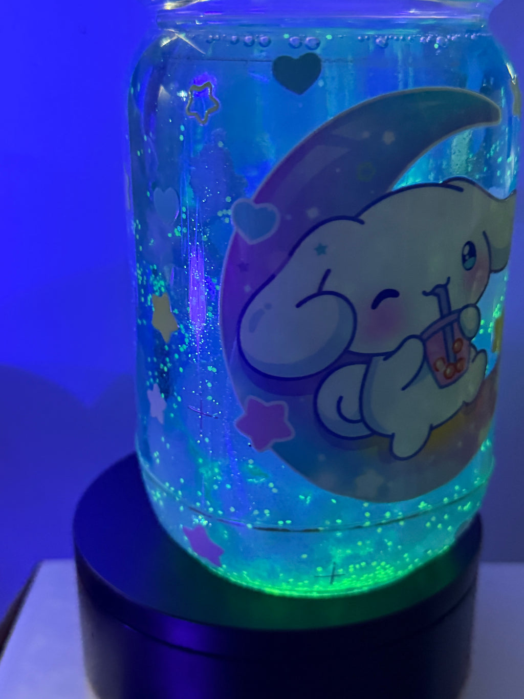 20OZ MASON ACRYLIC - CINNA CLOUD CUP - WITH DECO LID - glow