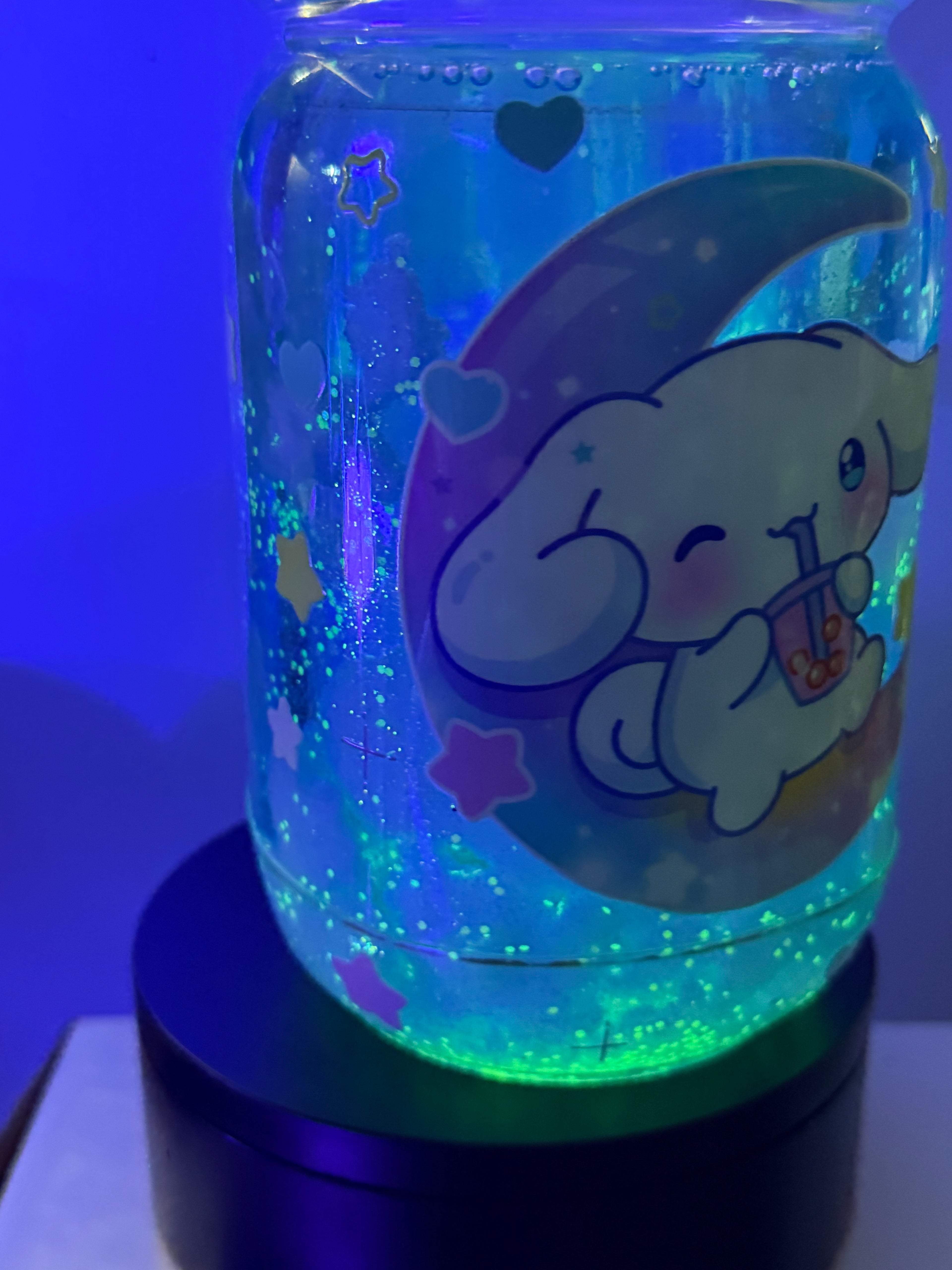 20OZ MASON ACRYLIC - CINNA CLOUD CUP - WITH DECO LID - glow