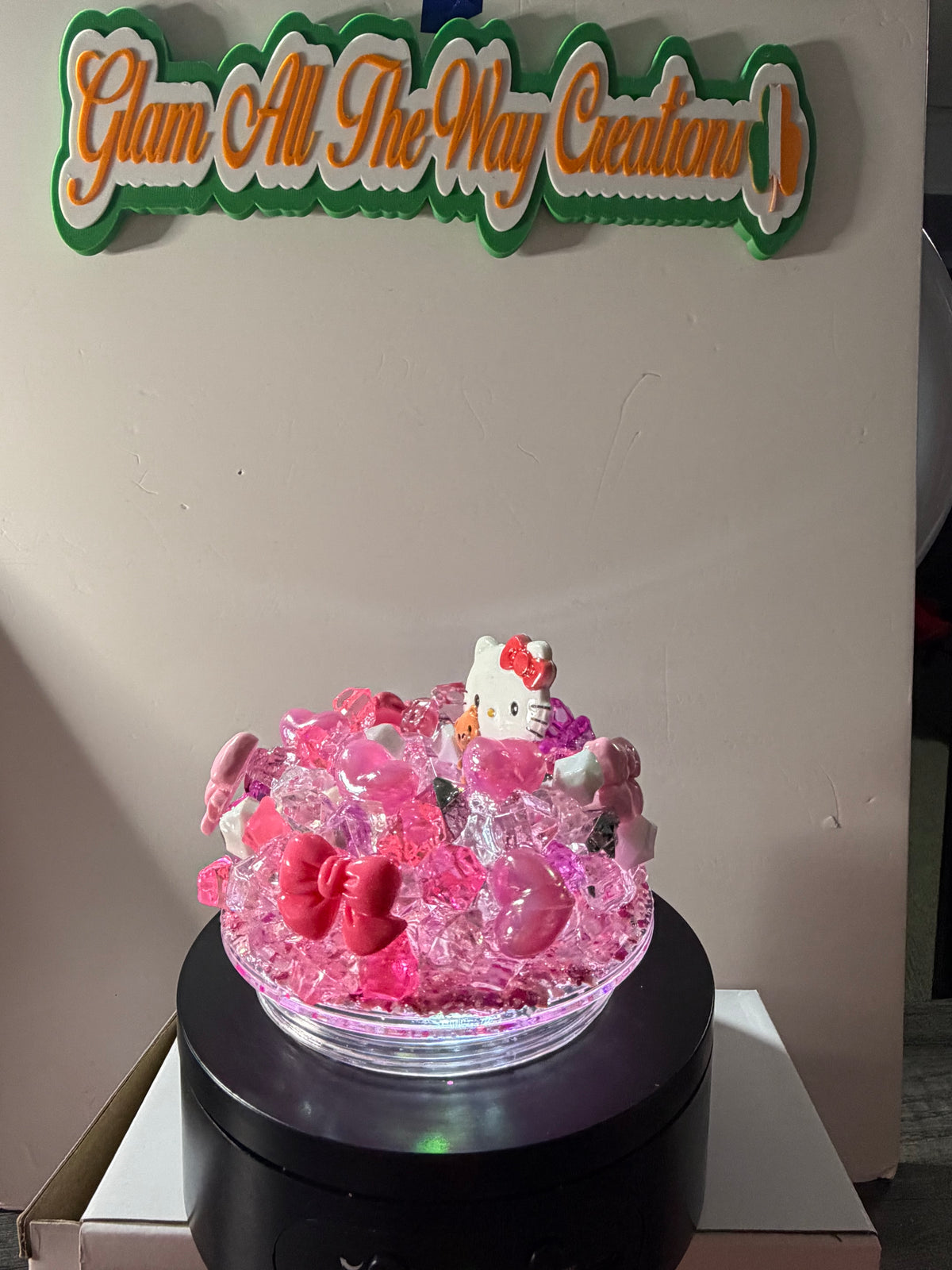 24oz TAPERED CUP - PRINCESS - BABY PINK LAVA - HELLO KITTY CUP - DECO LID