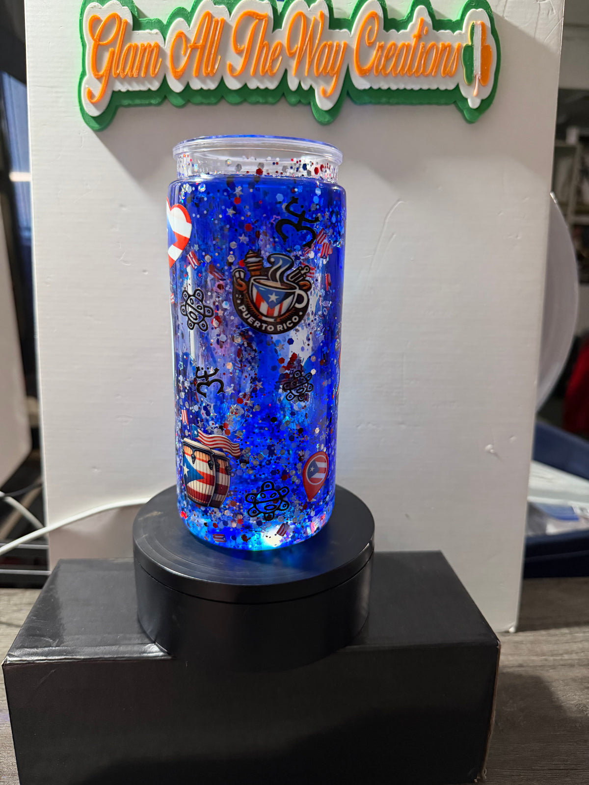 20OZ LIBBY ACRYLIC - ROYAL BLUE PUERTO RICO LAVA - DECO LID