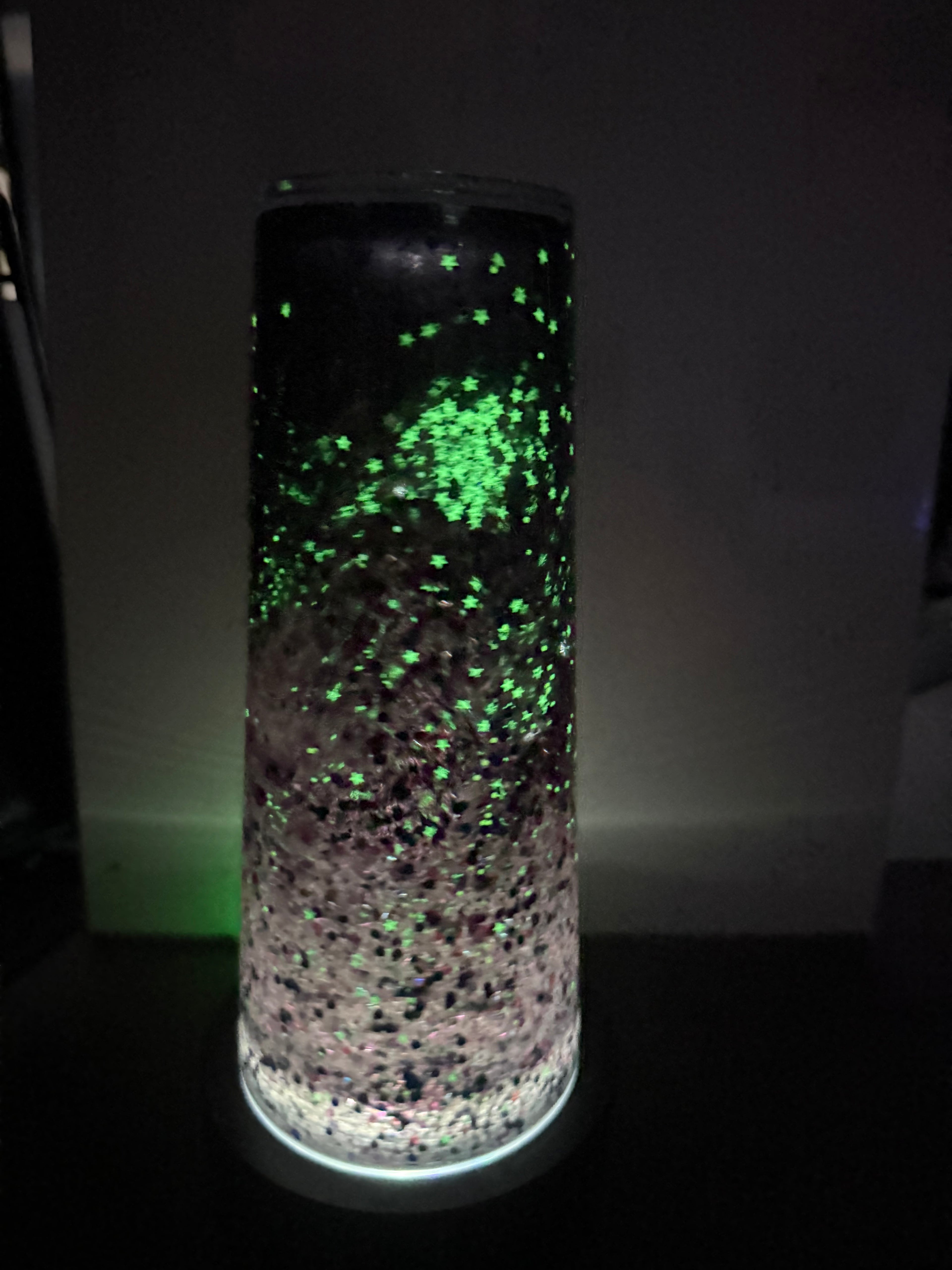 24oz TAPERED CUP - MILKYWAY GALAXAY (GLOW IN THE DARK) - DREAMSCAPES - WITH DECO LID