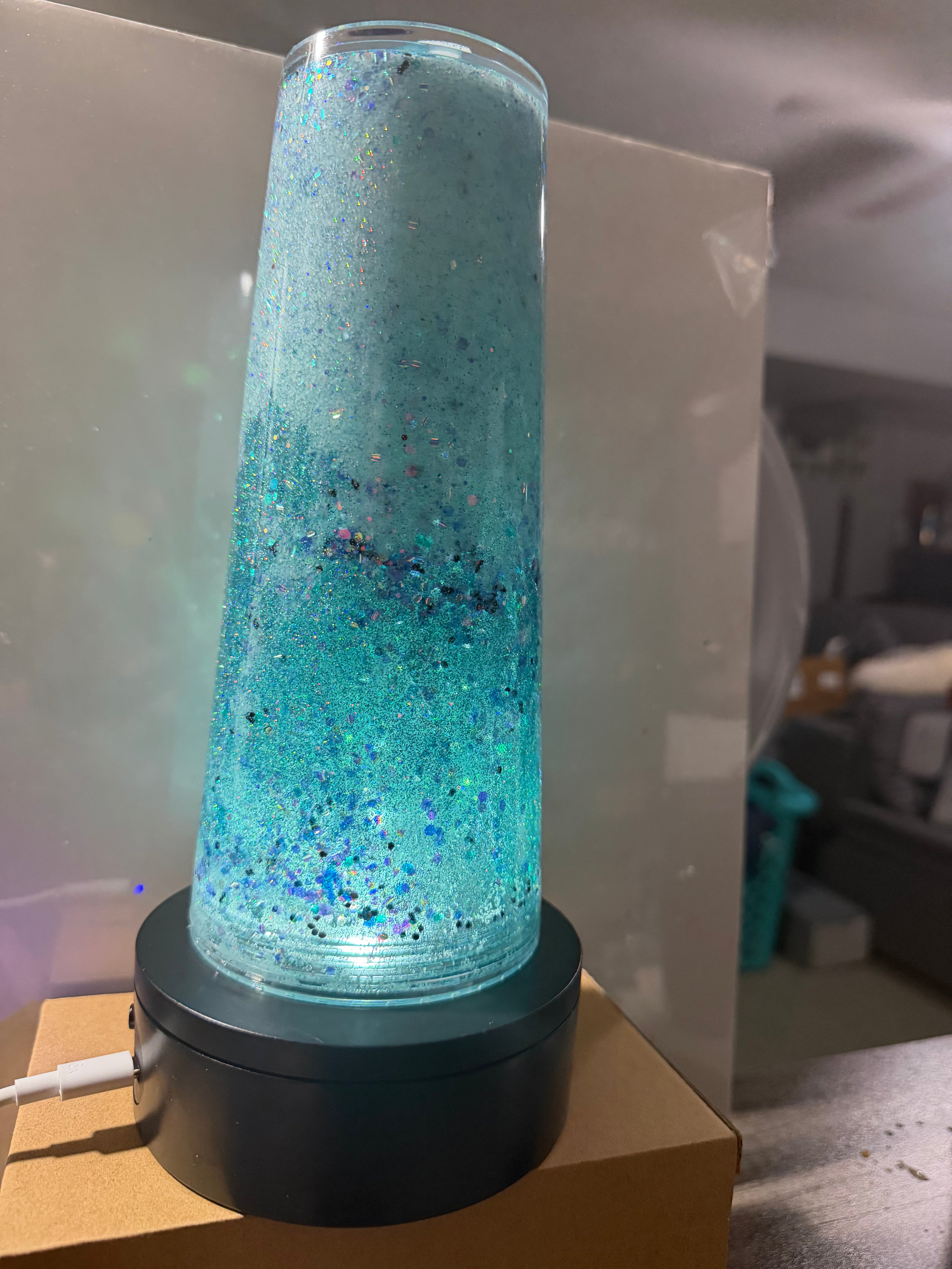 24oz TAPERED CUP - MERMAID BEACH DREAMSCAPES w/ DECO LID
