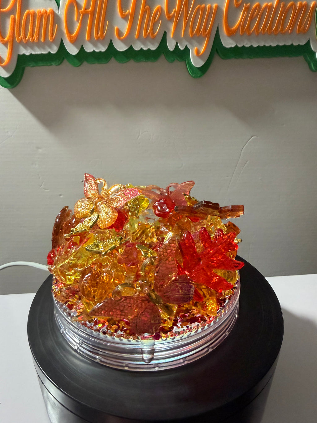 20OZ MASON ACRYLIC - FALL COLOR PAINY CUP - WITH DECO LID