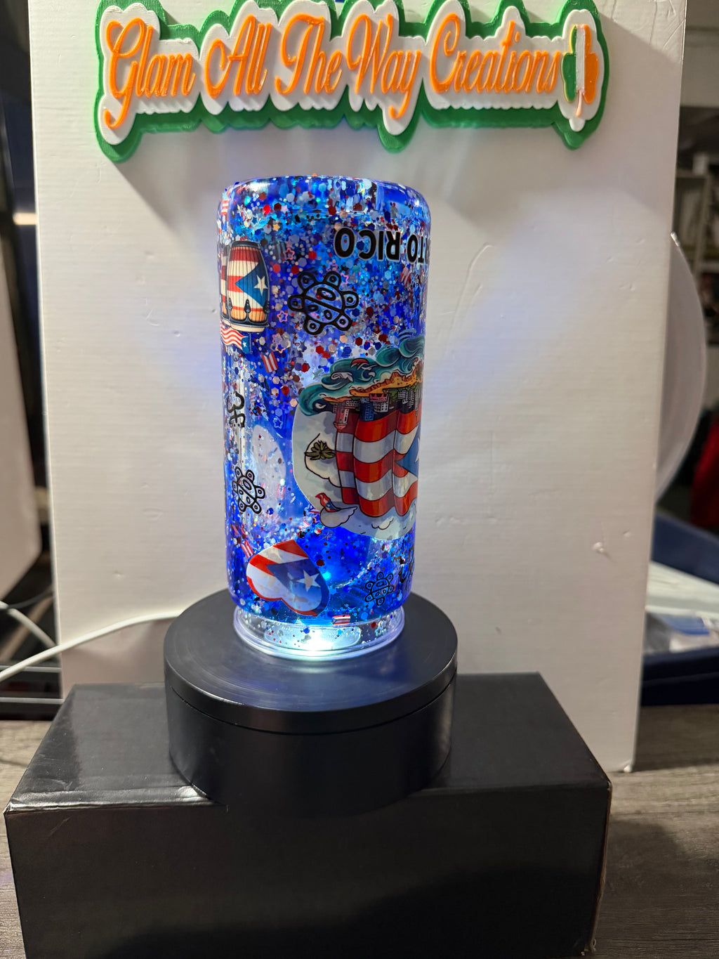 20OZ LIBBY ACRYLIC - ROYAL BLUE PUERTO RICO LAVA - DECO LID