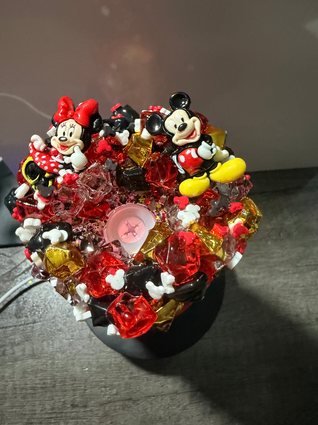 16oz LIBBY ACRYLIC - MICKEY MOUSE DUEL LAVA - WITH DECO LID