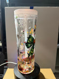 20OZ STRAIGHT ACRYLIC SIPPY CUP STYLE  - CLEAR DUEL LAVA - HALLOWEEN