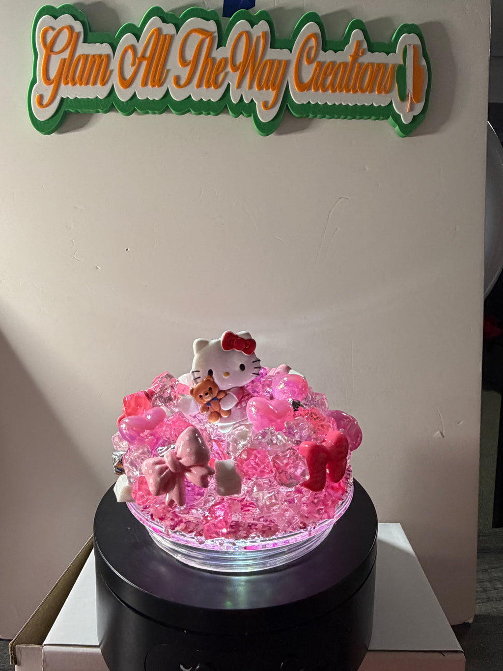 24oz TAPERED CUP - PRINCESS - BABY PINK LAVA - HELLO KITTY CUP - DECO LID