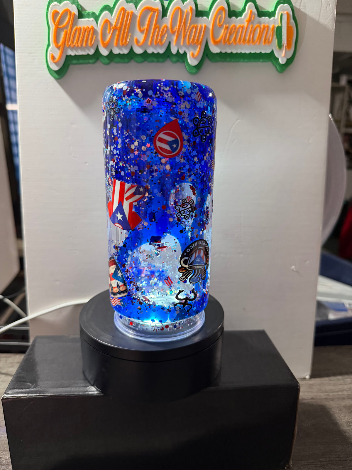 20OZ LIBBY ACRYLIC - ROYAL BLUE PUERTO RICO LAVA - DECO LID