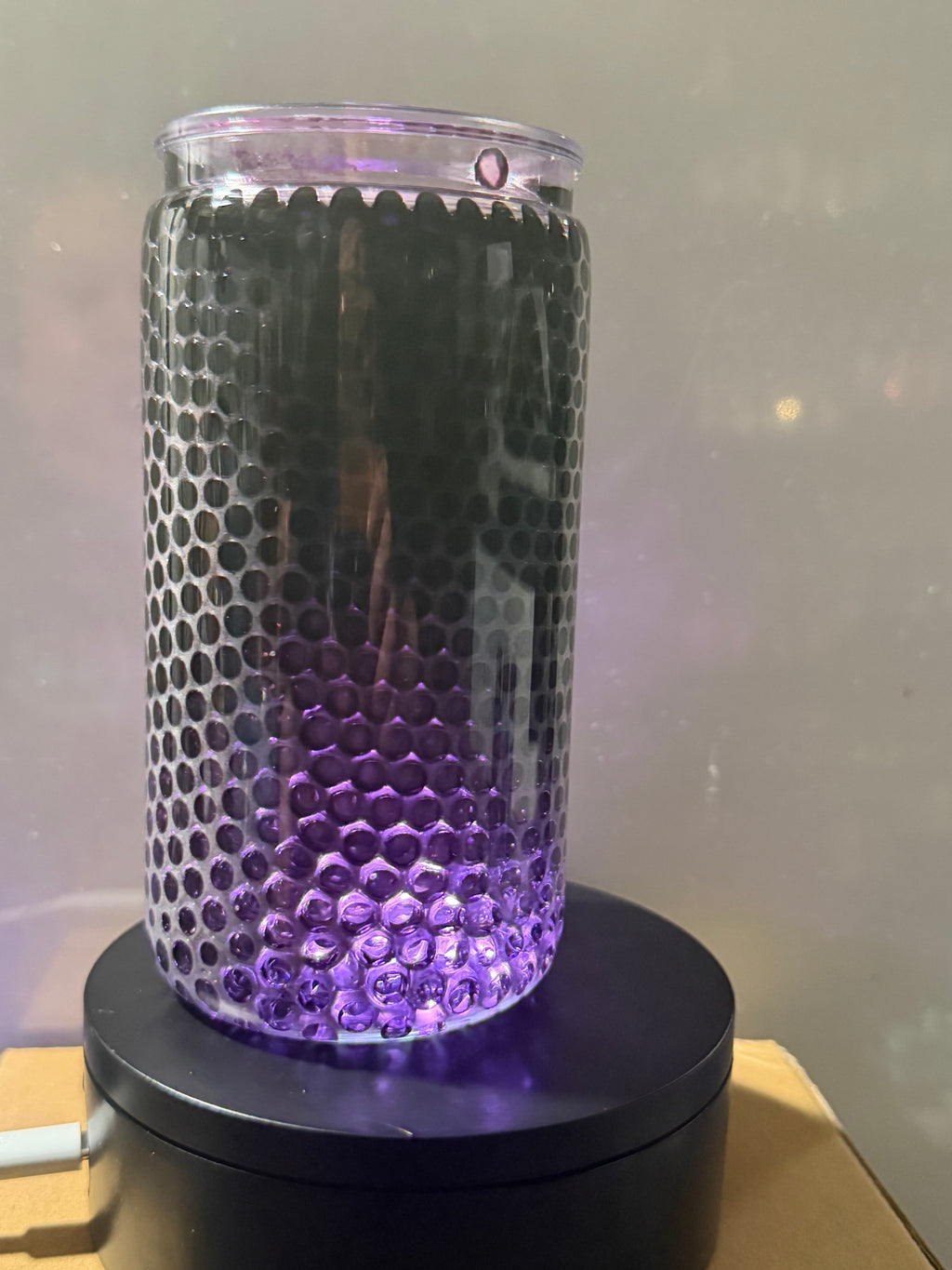 16oz LIBBY ACRYLIC - PURPLE HONEYCOMB