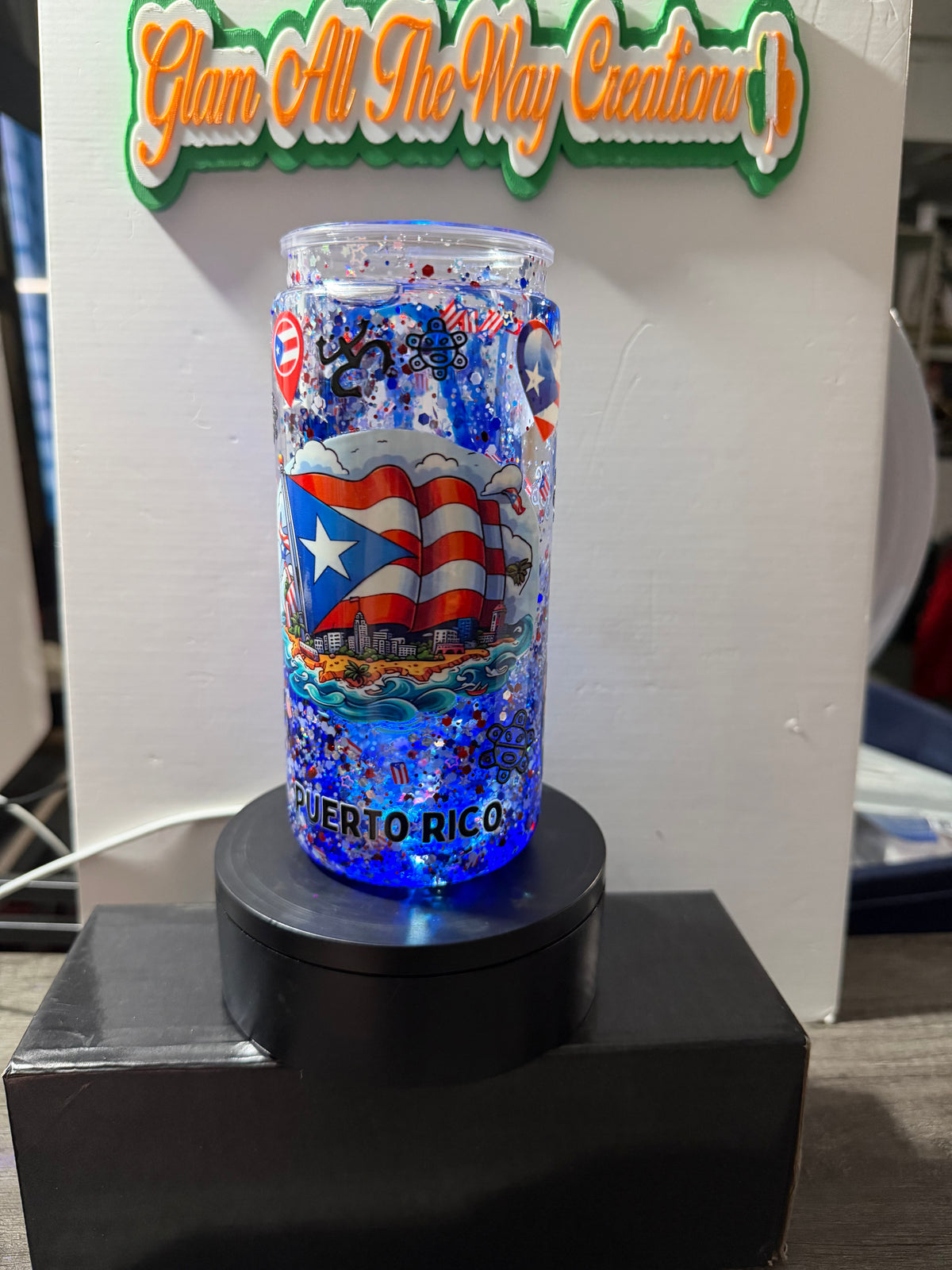 20OZ LIBBY ACRYLIC - ROYAL BLUE PUERTO RICO LAVA - DECO LID