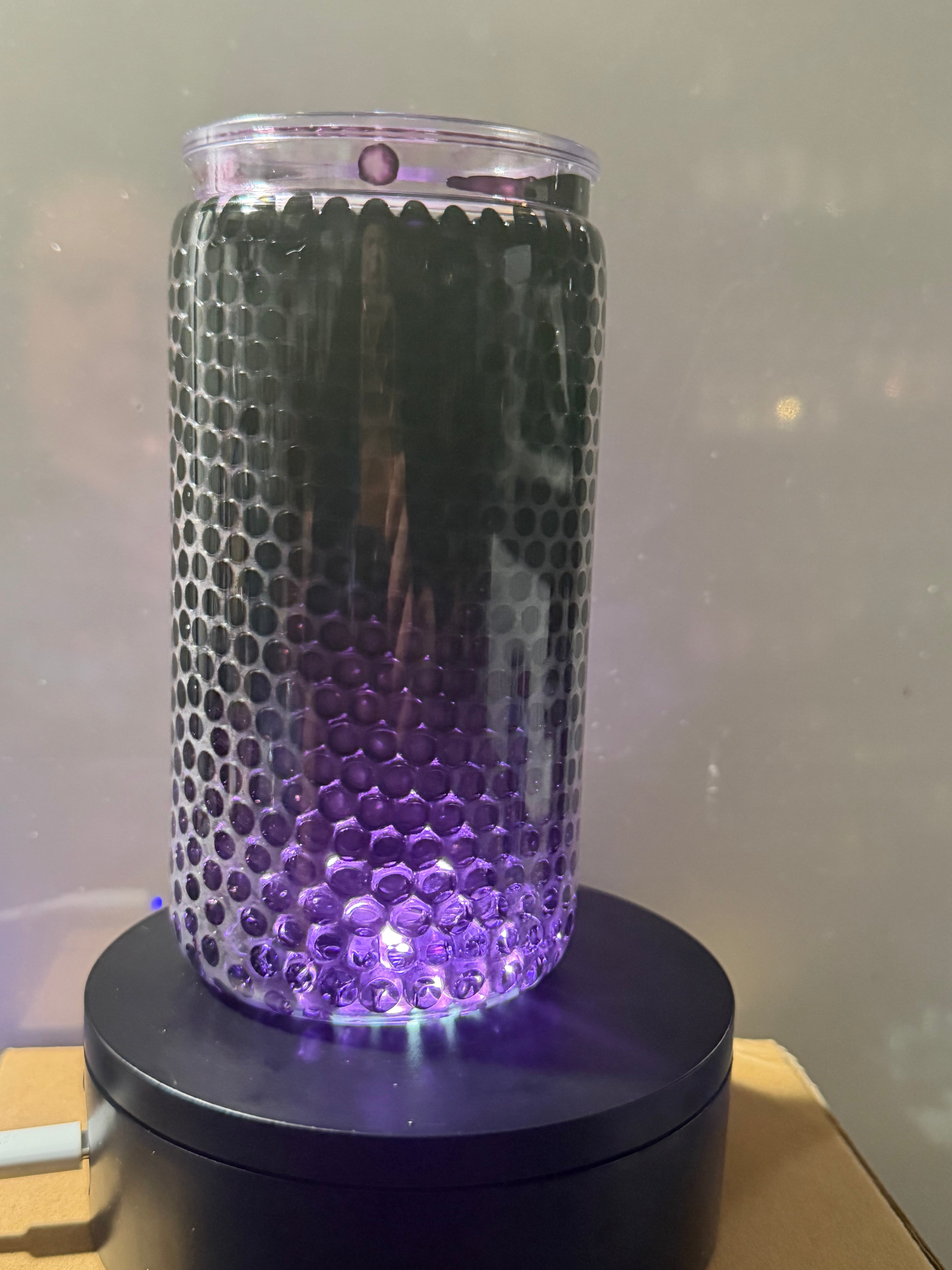 16oz LIBBY ACRYLIC - PURPLE HONEYCOMB