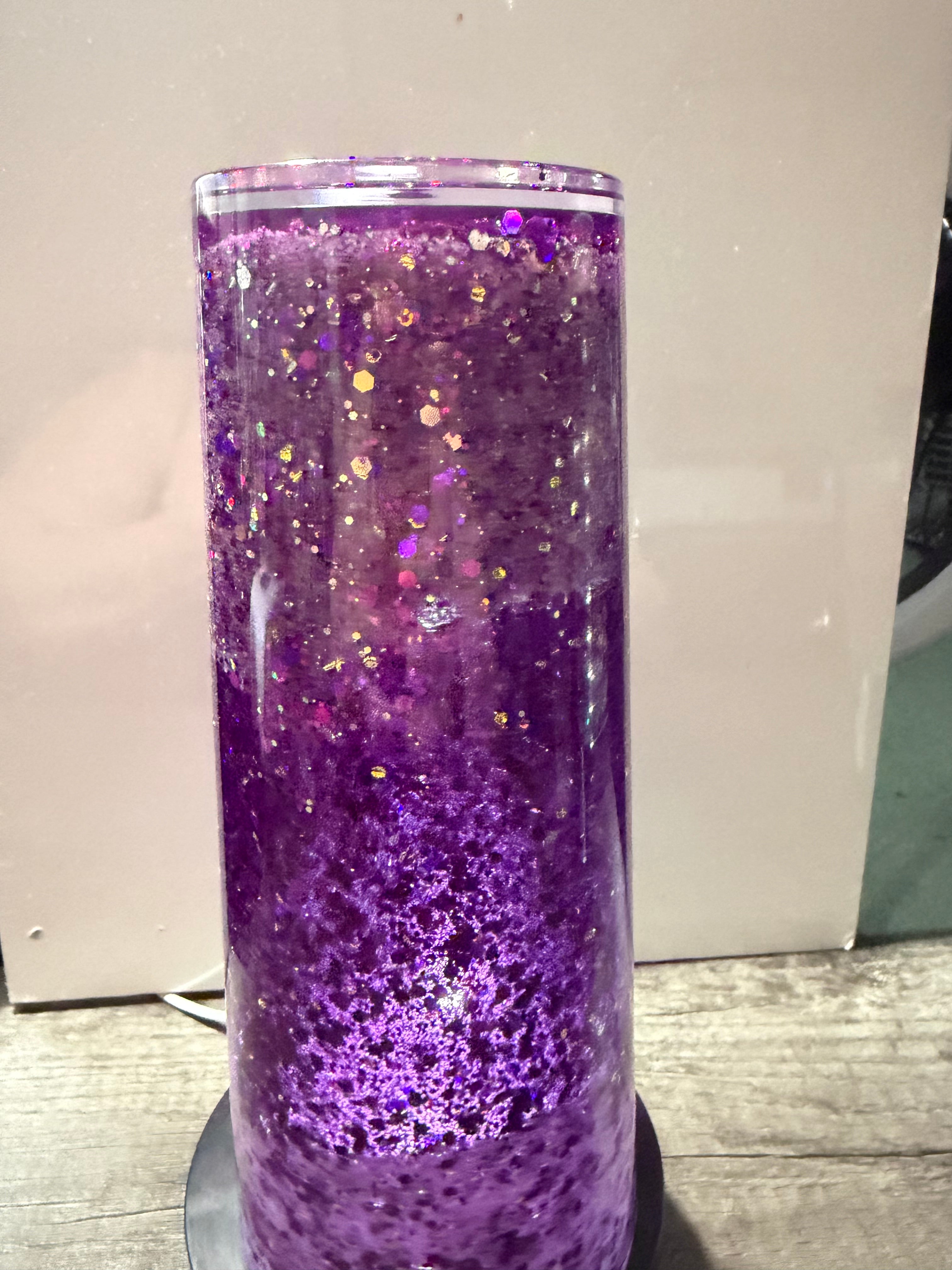 24oz TAPERED CUP - PURPLE ROYALTY - DREAMSCAPES - WITH DECO LID