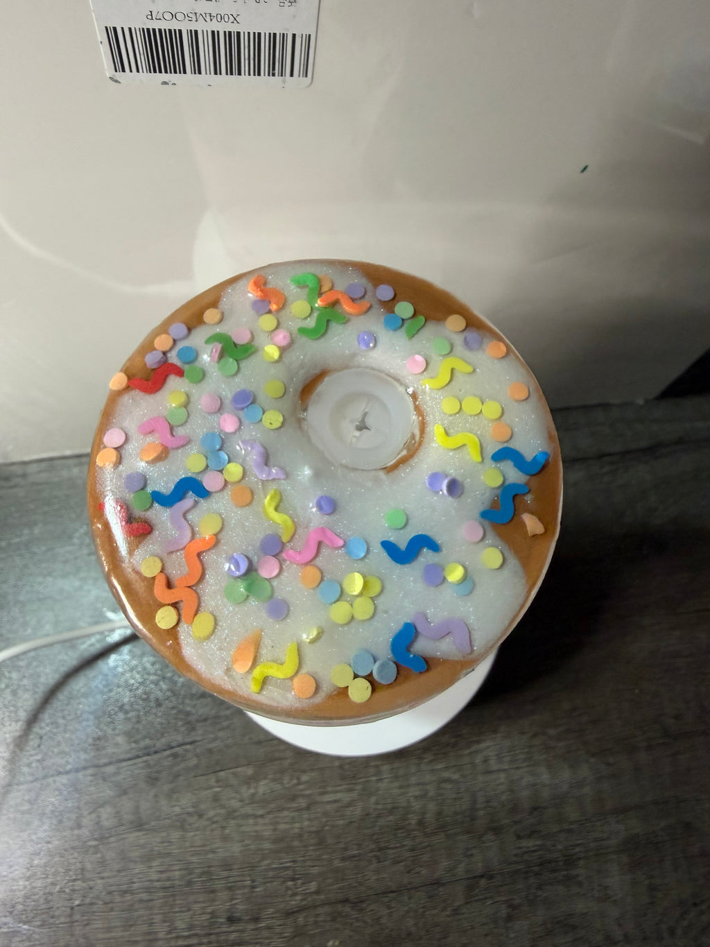 VANILLA FUN-FETTI DONUT w/ DECO LID - DUEL LAVA - 20OZ LIBBY CAN STYLE