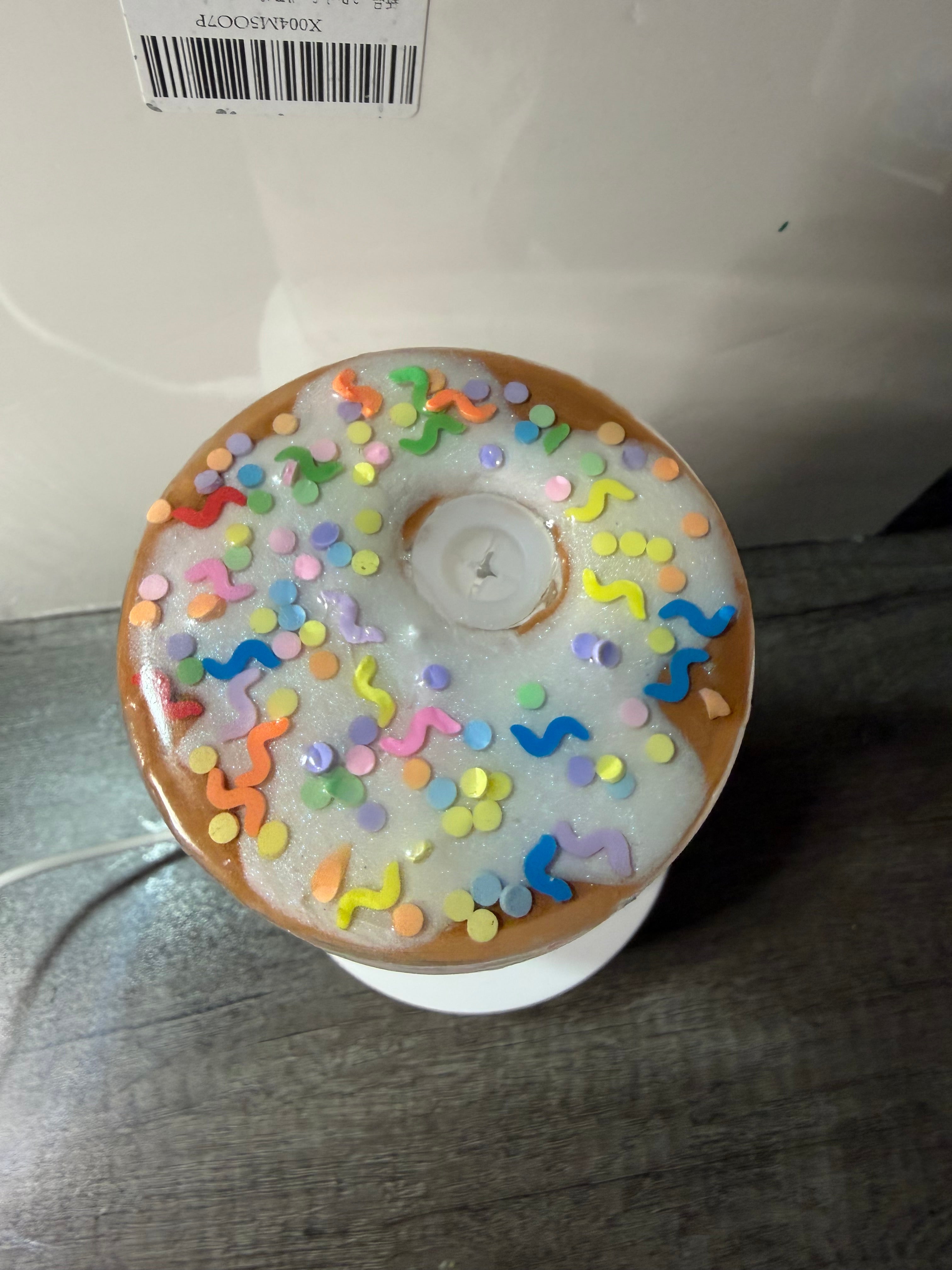 VANILLA FUN-FETTI DONUT w/ DECO LID - DUEL LAVA - 20OZ LIBBY CAN STYLE