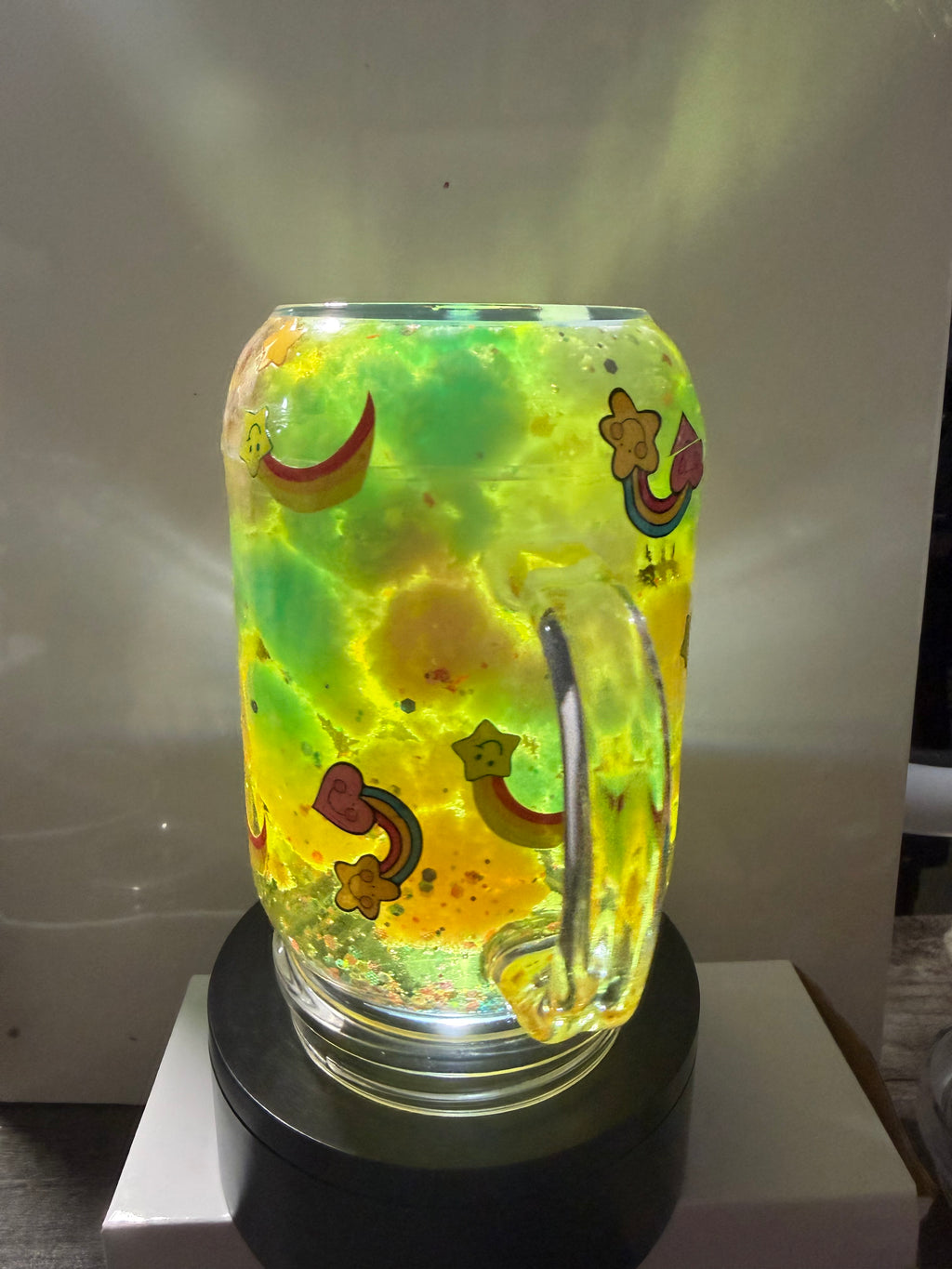 20OZ MASON ACRYLIC - CAREBEARS CLOUD CUP  - WITH DECO LID