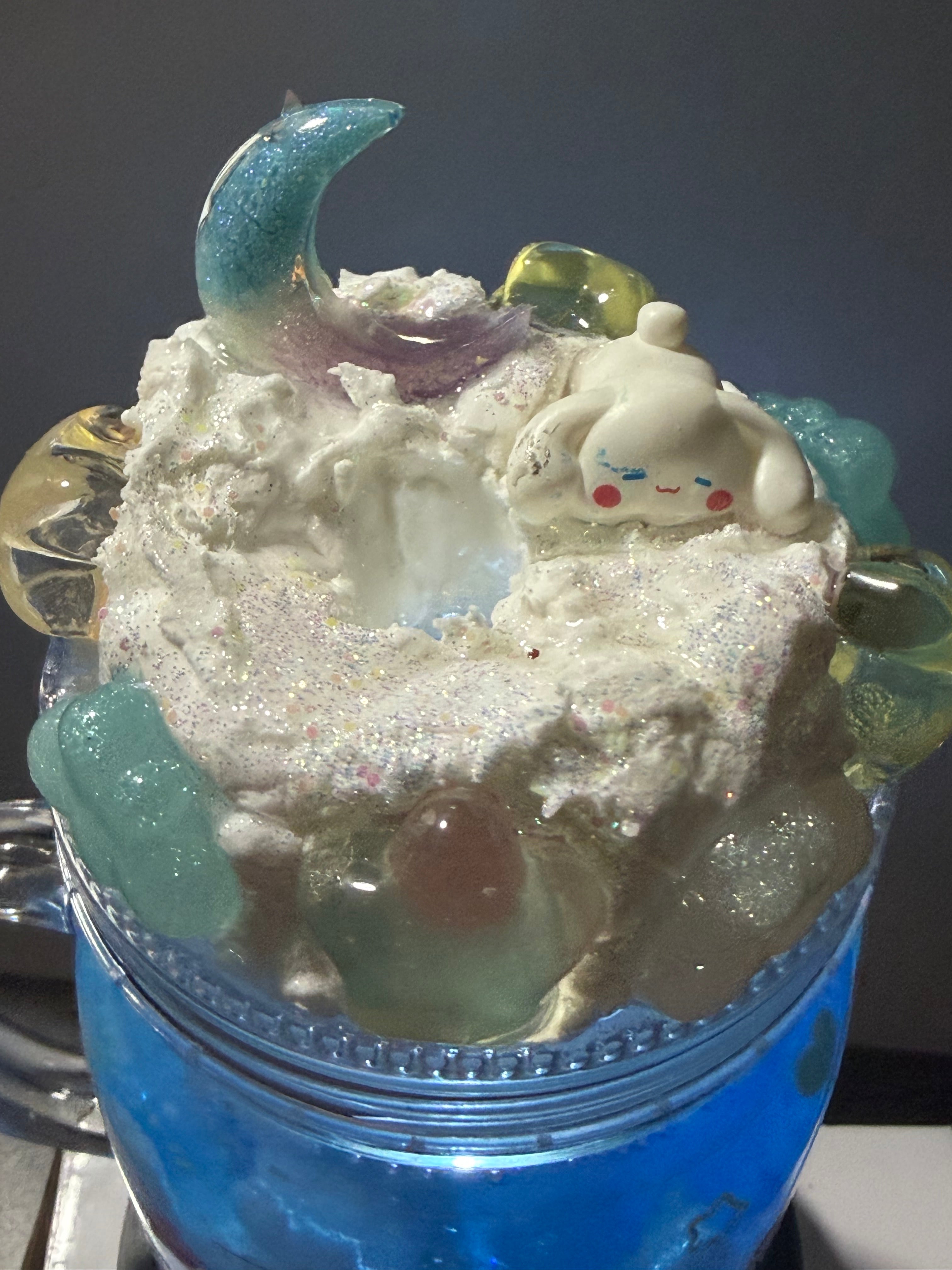 20OZ MASON ACRYLIC - CINNA CLOUD CUP - WITH DECO LID - glow