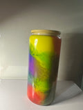 Rainbow Paint - Glass - Premade Cup