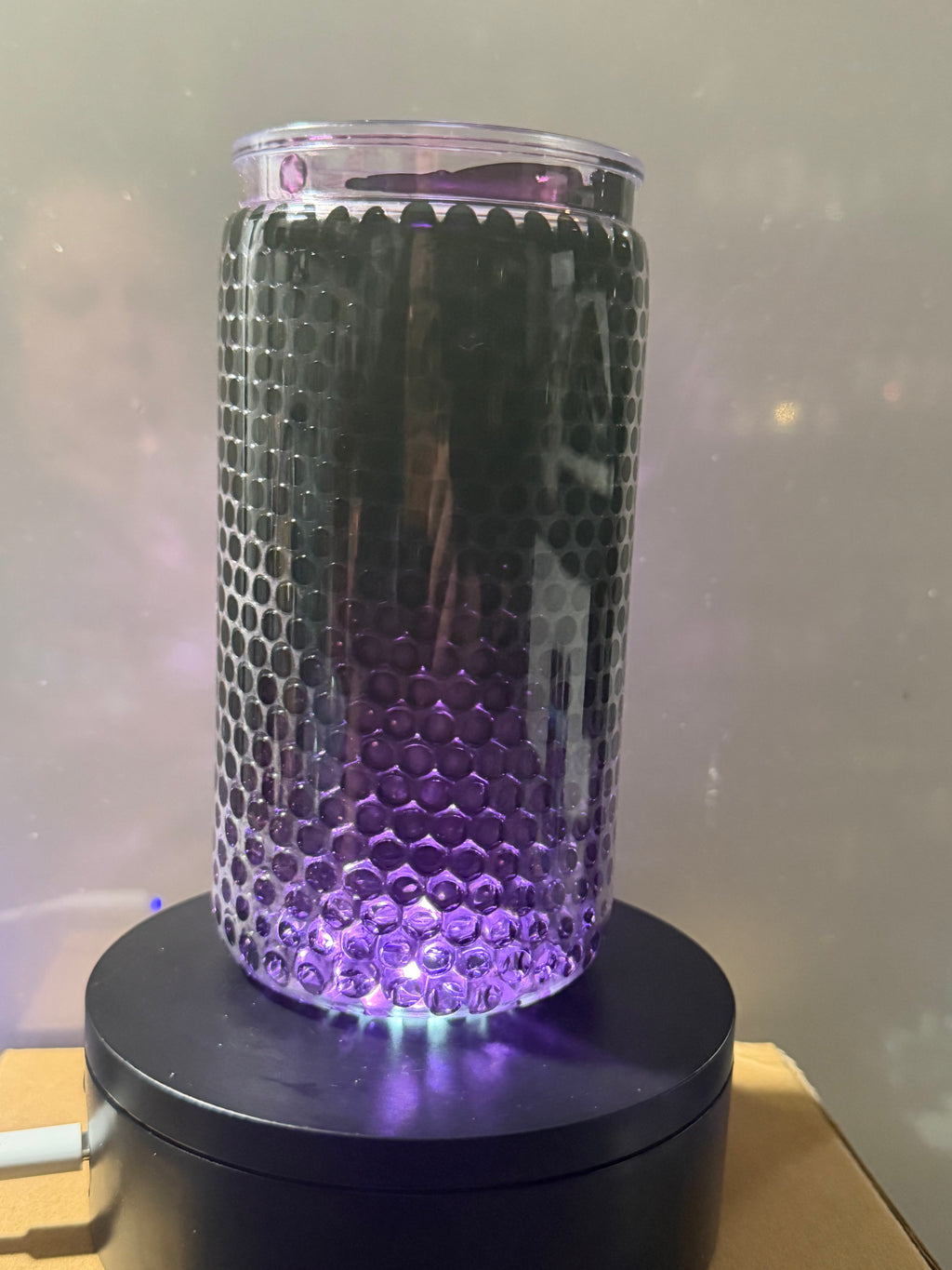 16oz LIBBY ACRYLIC - PURPLE HONEYCOMB