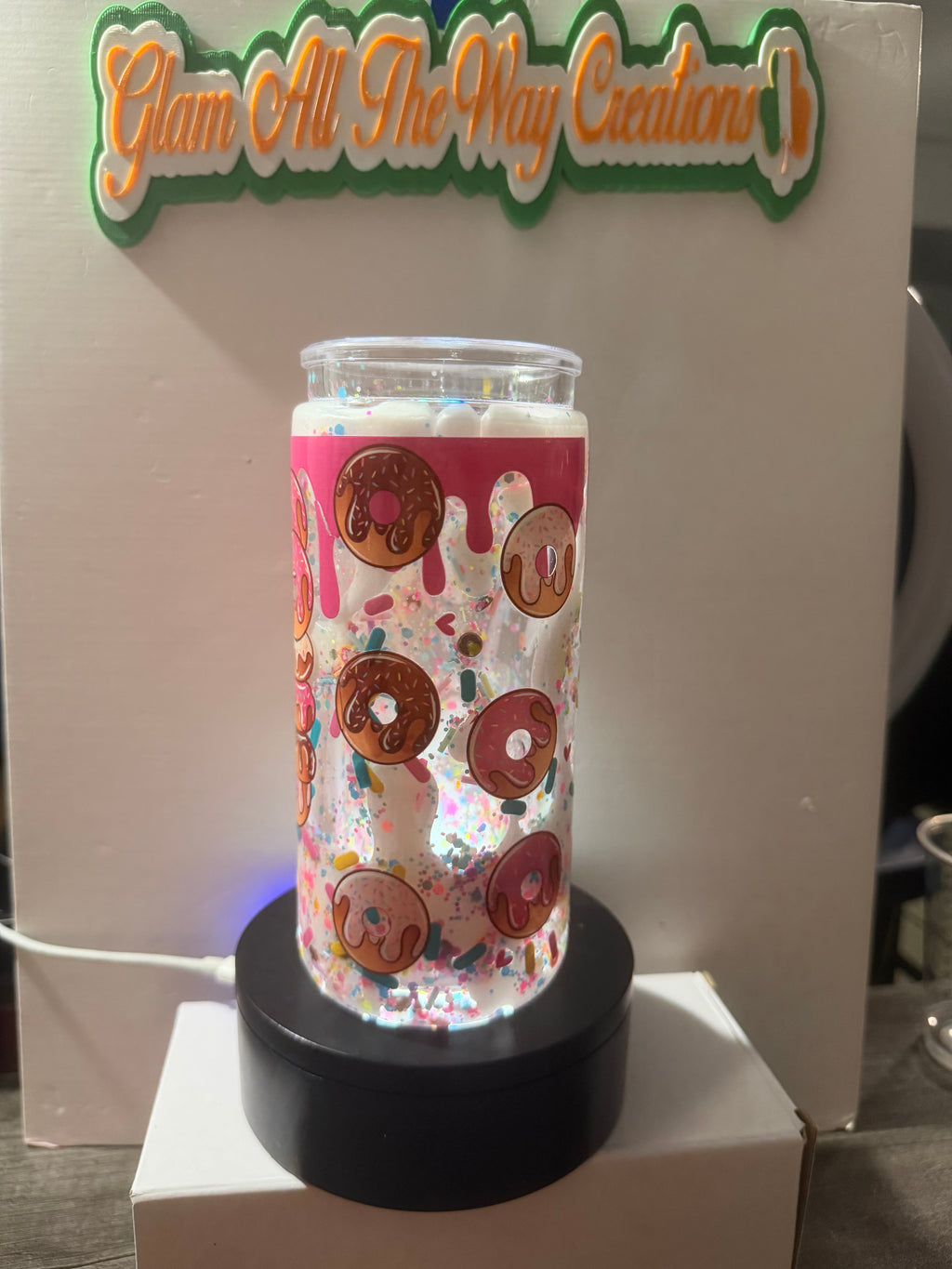 20OZ LIBBY ACRYLIC - PEARL WHITE MY MELODY LAVA - DECO LID