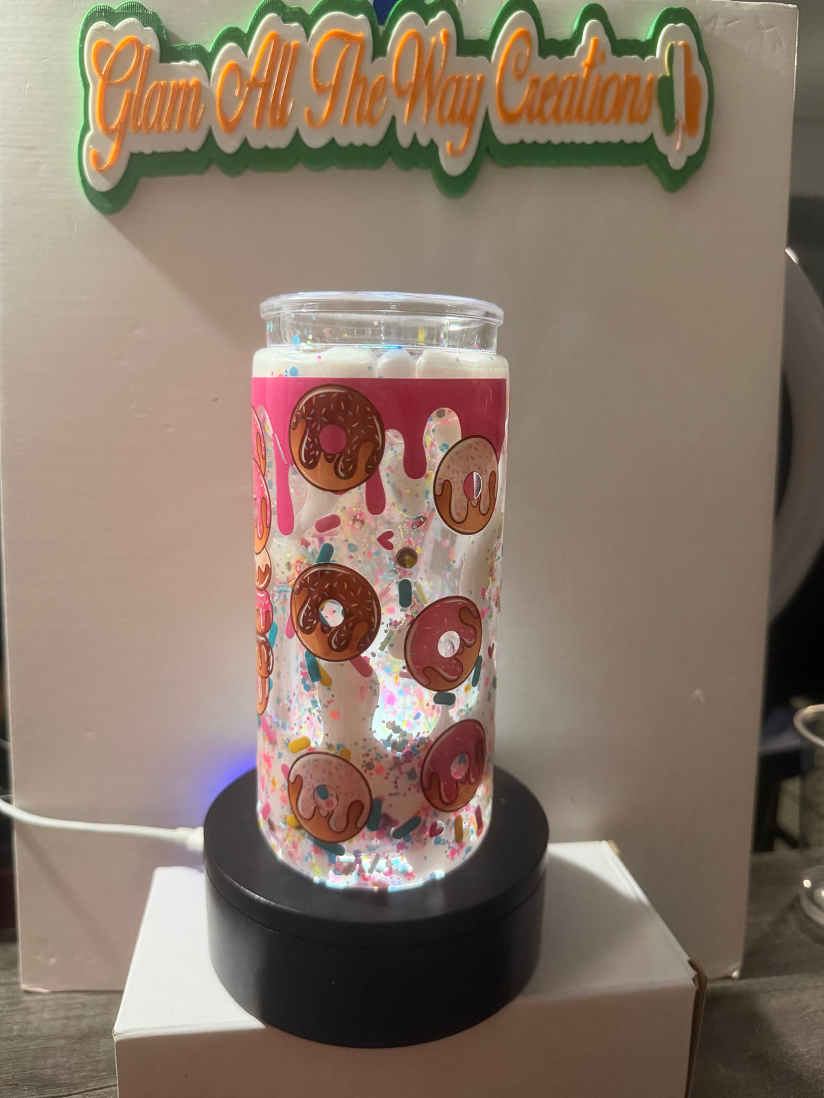 20OZ LIBBY ACRYLIC - PEARL WHITE MY MELODY LAVA - DECO LID