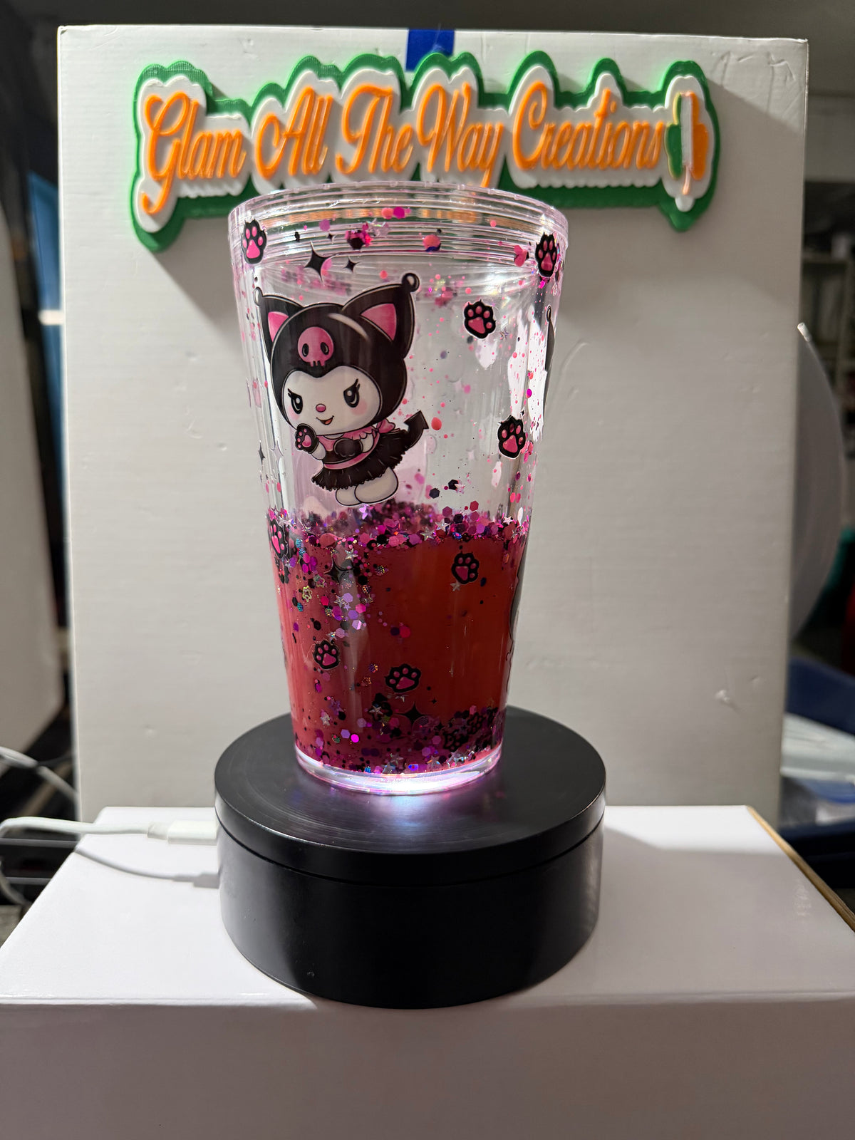 16OZ TAPERED - PINK MY MELODY LAVA - WITH DECO LID