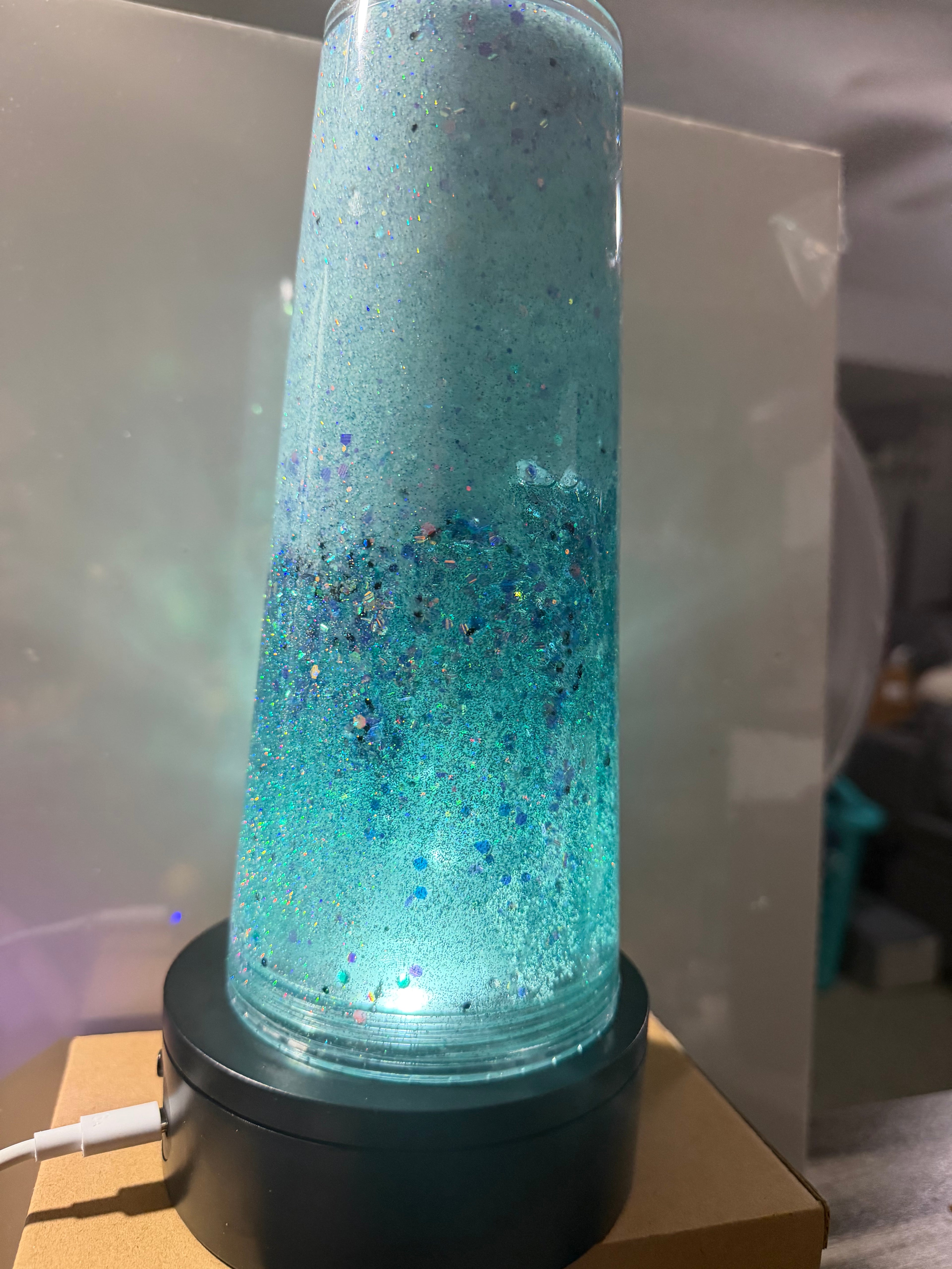 24oz TAPERED CUP - MERMAID BEACH DREAMSCAPES w/ DECO LID