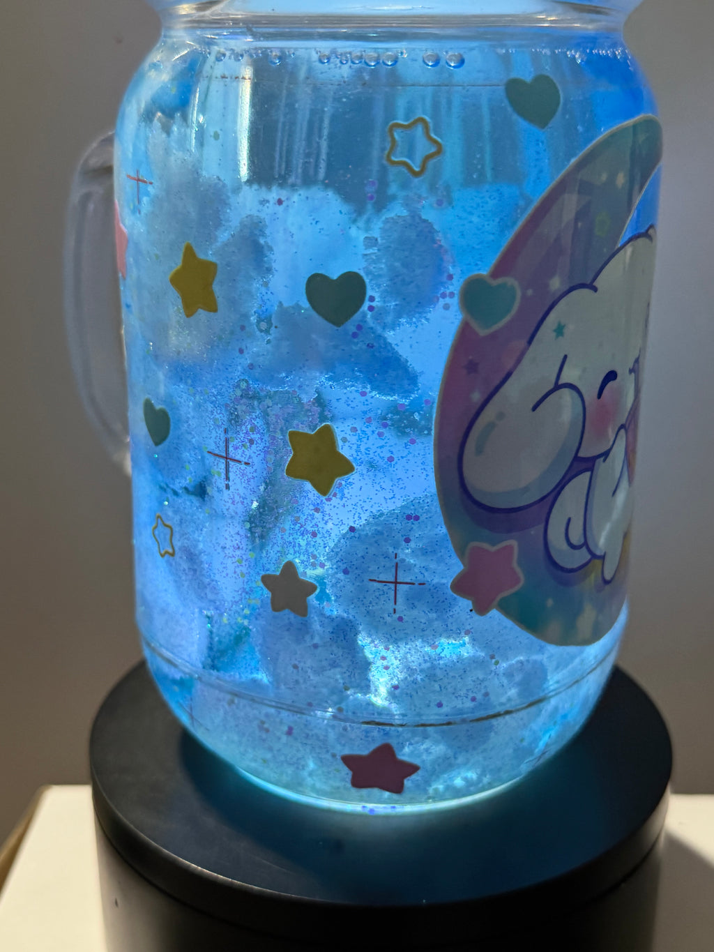 20OZ MASON ACRYLIC - CINNA CLOUD CUP - WITH DECO LID - glow