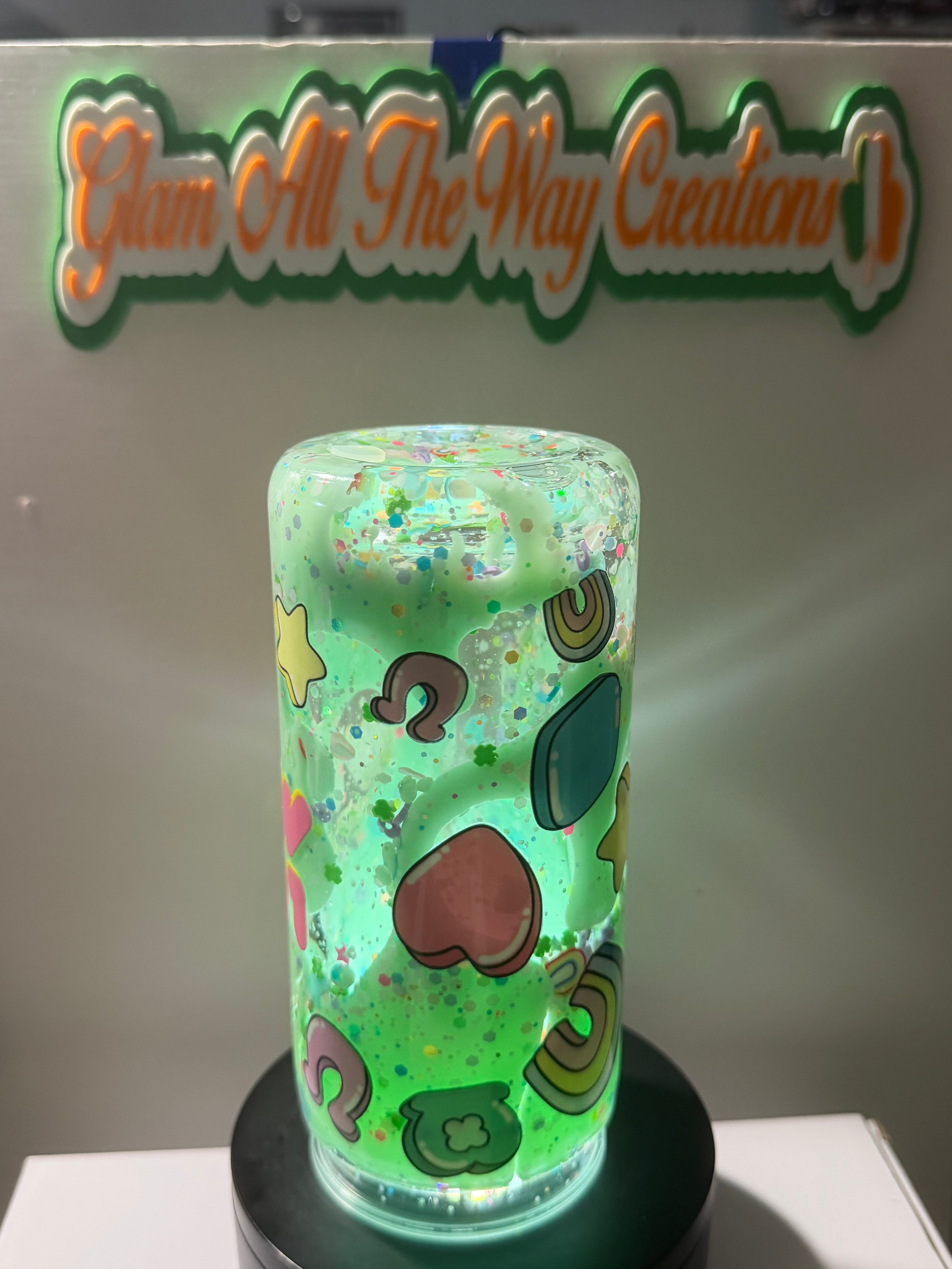 20OZ LIBBY ACRYLIC - MINT GREEN LAVA - LUCKY CHARMS - DECO LID