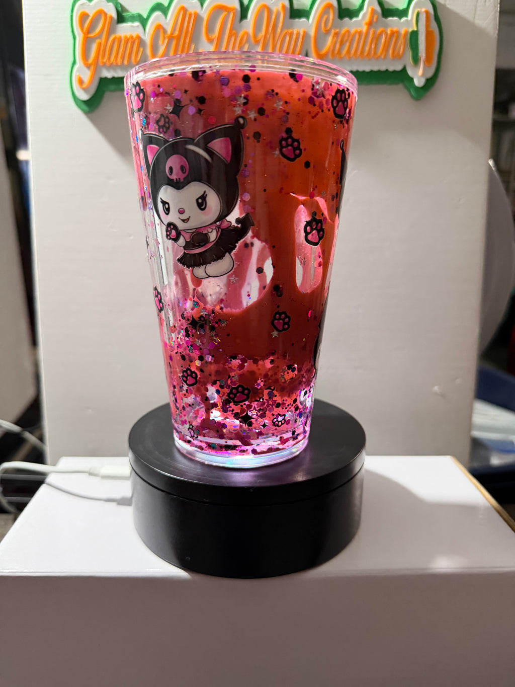 16OZ TAPERED - PINK MY MELODY LAVA - WITH DECO LID