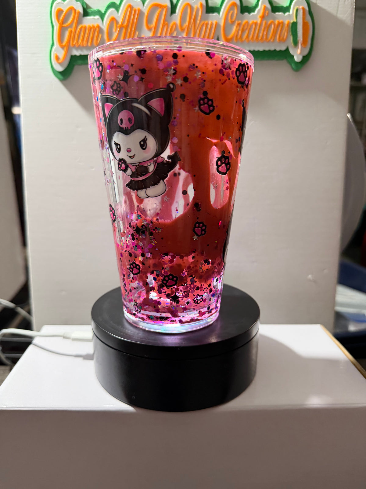 16OZ TAPERED - PINK MY MELODY LAVA - WITH DECO LID