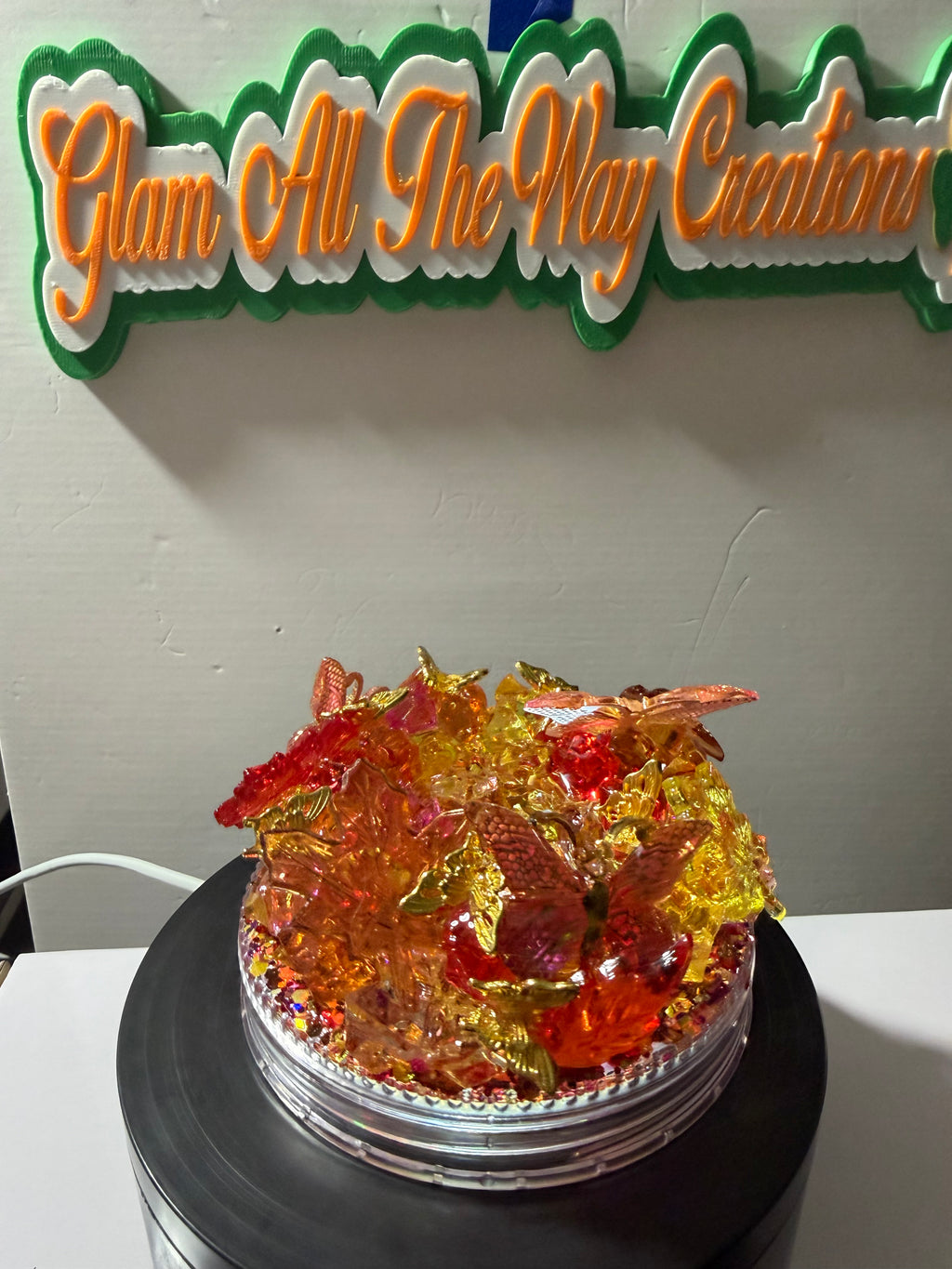 20OZ MASON ACRYLIC - FALL COLOR PAINY CUP - WITH DECO LID