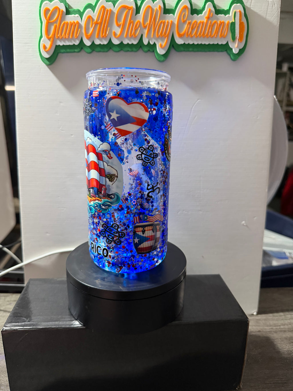 20OZ LIBBY ACRYLIC - ROYAL BLUE PUERTO RICO LAVA - DECO LID