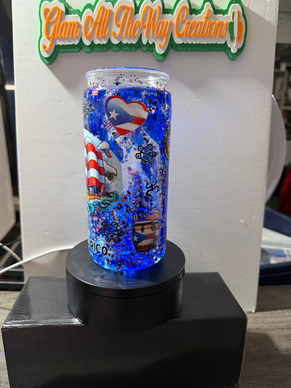 20OZ LIBBY ACRYLIC - ROYAL BLUE PUERTO RICO LAVA - DECO LID