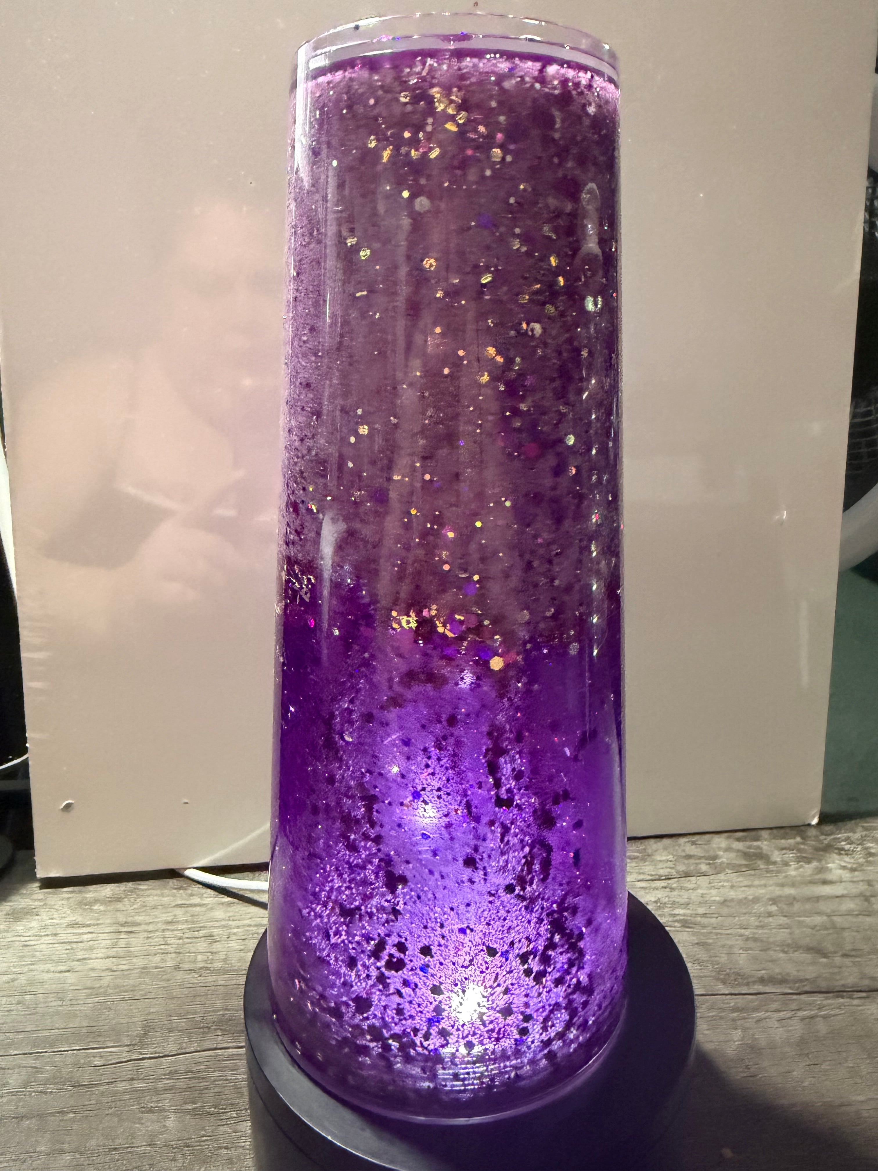 24oz TAPERED CUP - PURPLE ROYALTY - DREAMSCAPES - WITH DECO LID