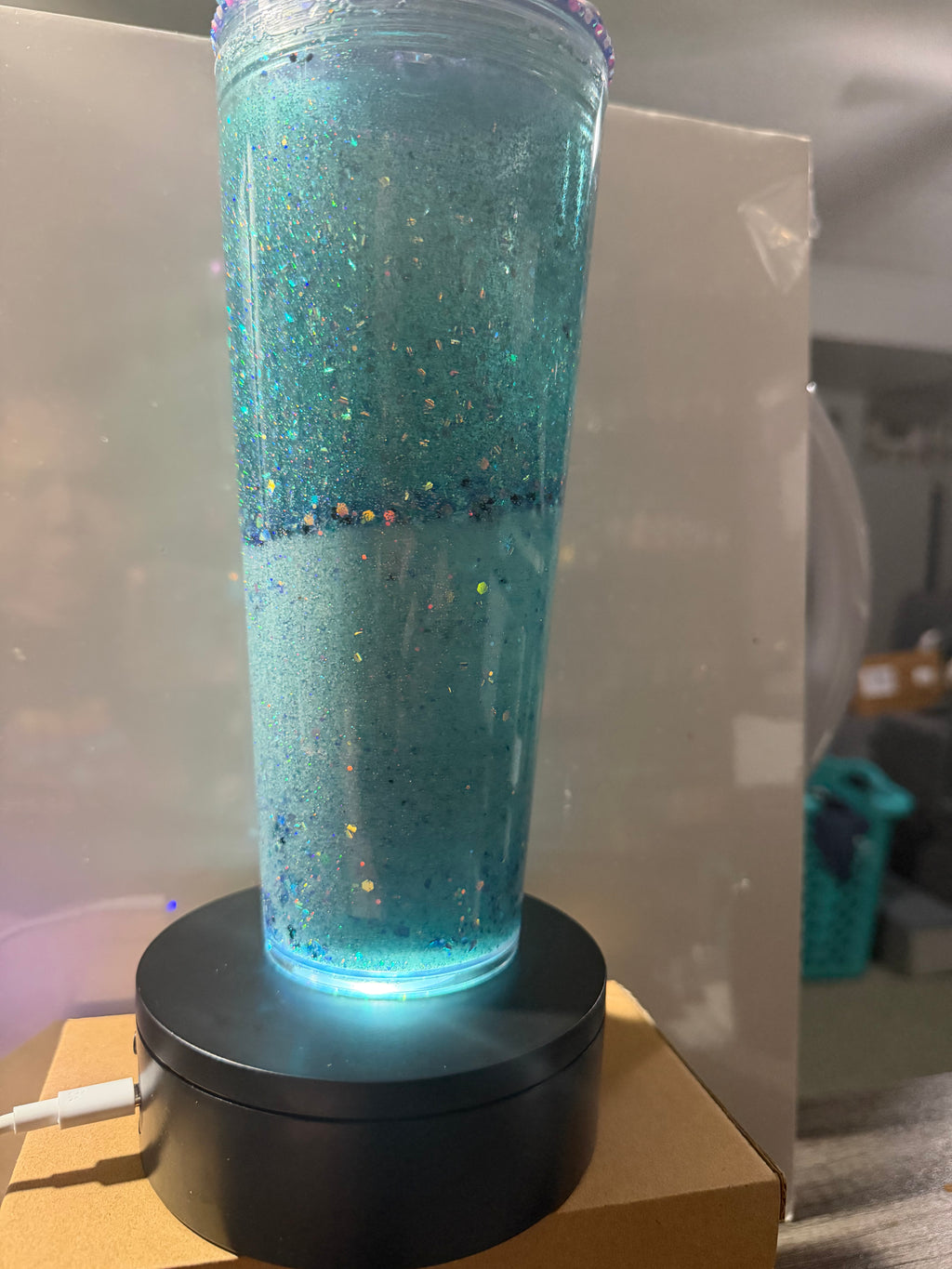 24oz TAPERED CUP - MERMAID BEACH DREAMSCAPES w/ DECO LID