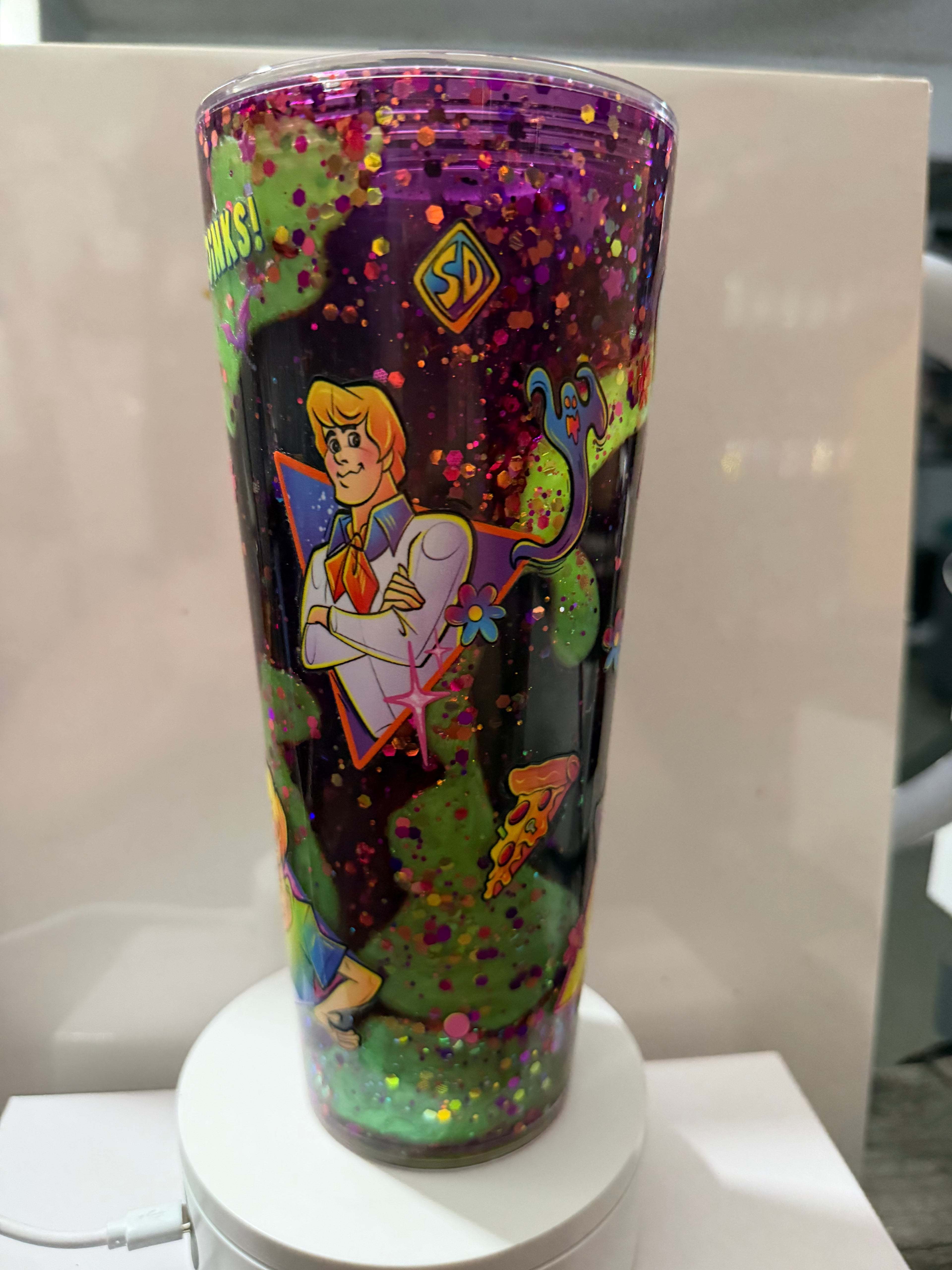 Zoinks! - Acrylic 24oz - Scooby doo purple and neon green duel lava