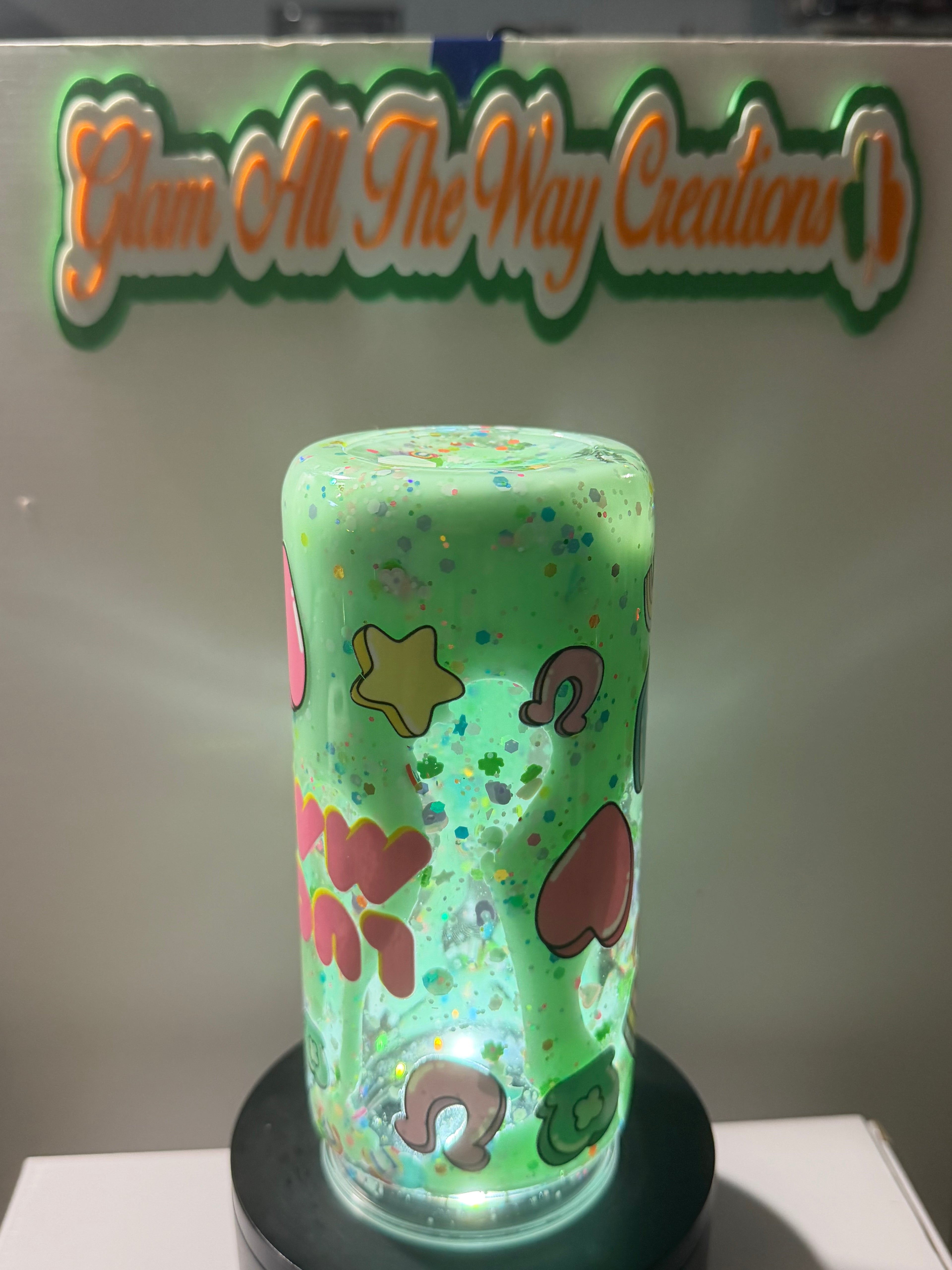 20OZ LIBBY ACRYLIC - MINT GREEN LAVA - LUCKY CHARMS - DECO LID