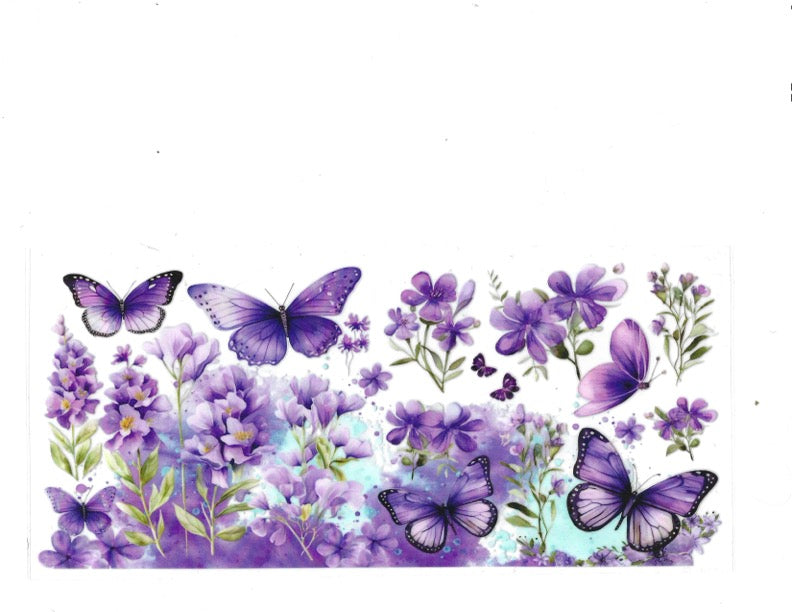 #1210 BUTTERFLIES/FLOWERS
