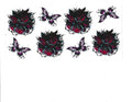 #1213 BUTTERFLIES/FLOWERS